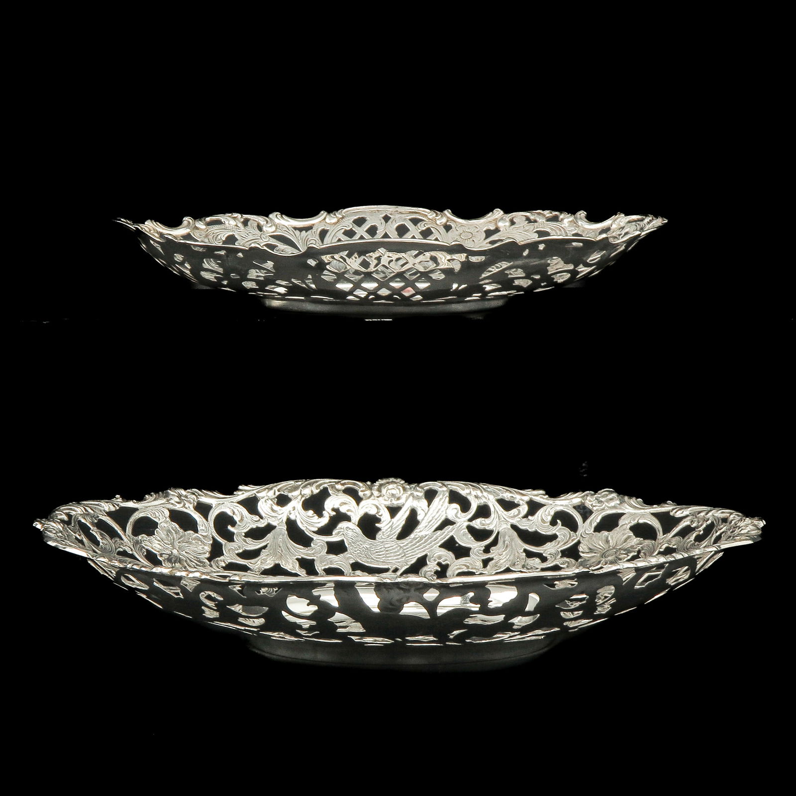 A Lot of Two Silver Bowls (1 of 8)