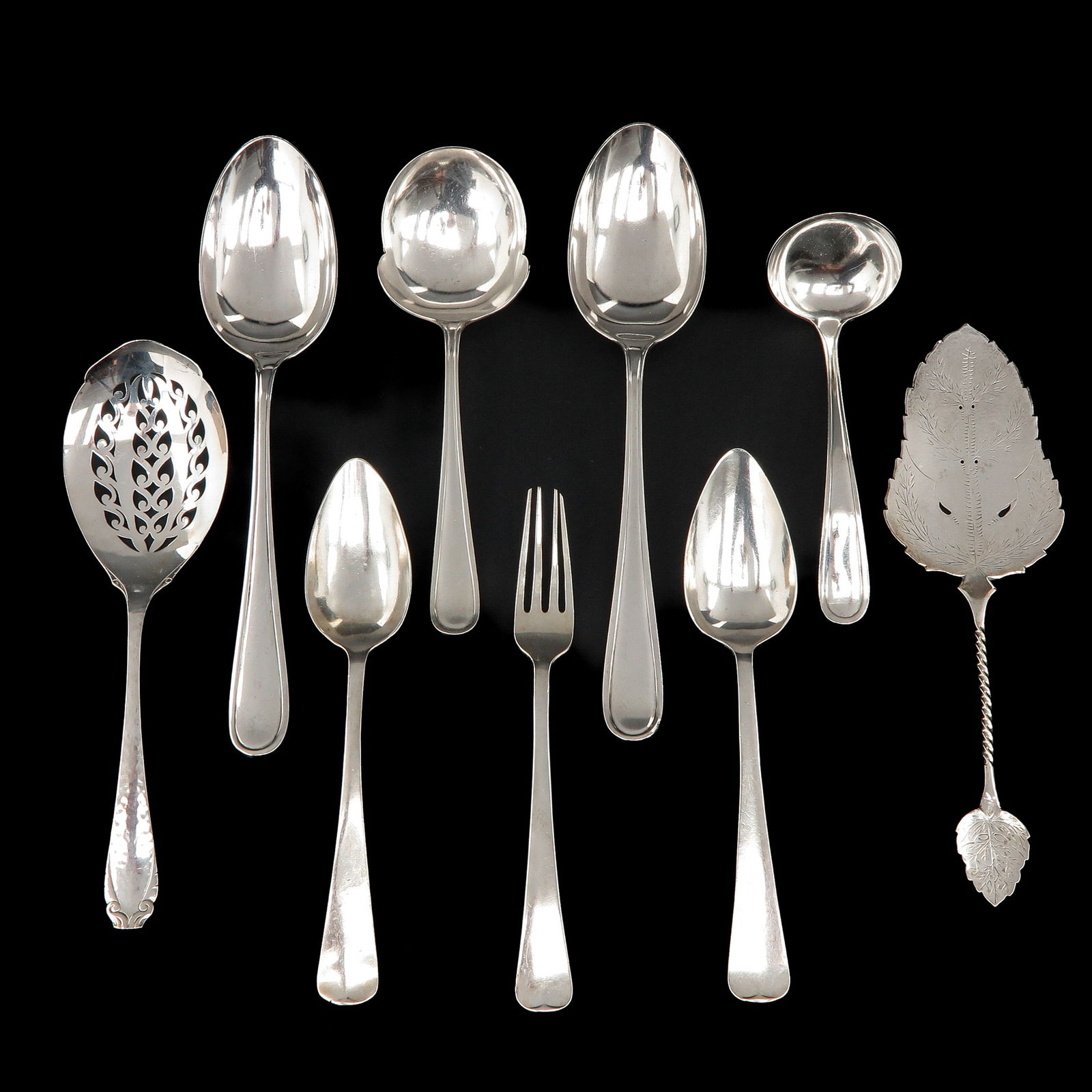 A Group of Silver Cutlery (1 of 10)
