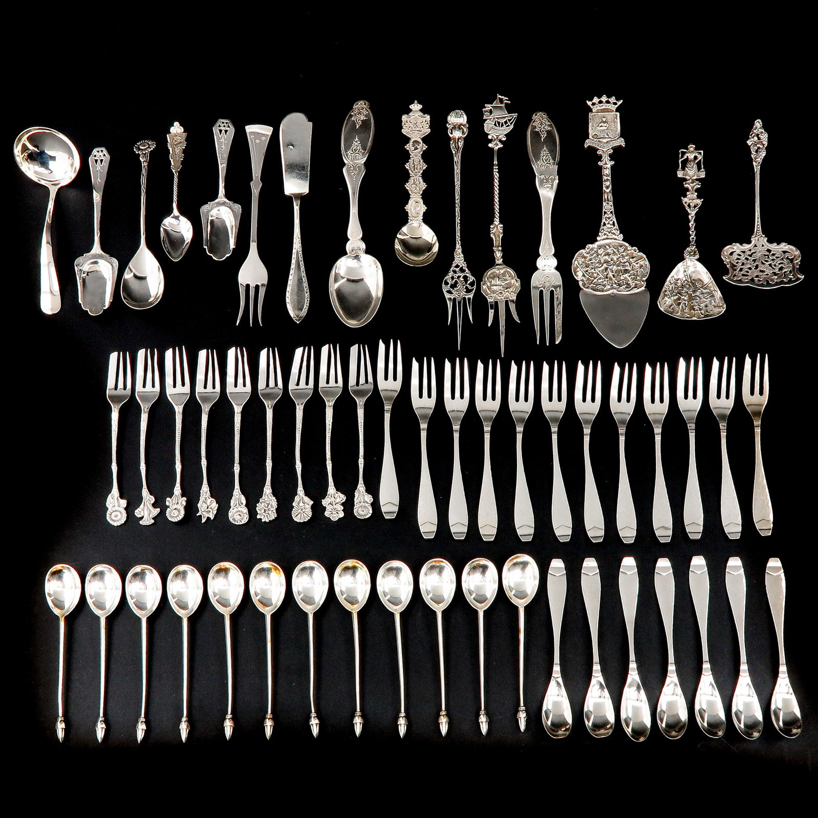 A Group of Silver Cutlery (1 of 10)