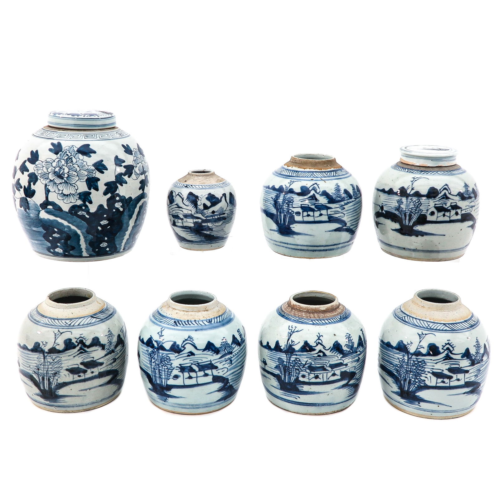 A Group of Eight Ginger Jars (1 of 10)