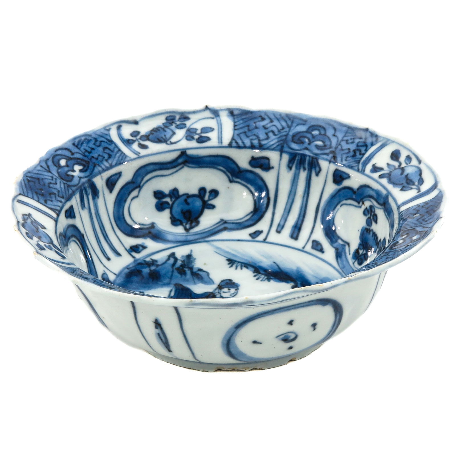 A Blue and White Flared Rim Bowl (1 of 8)