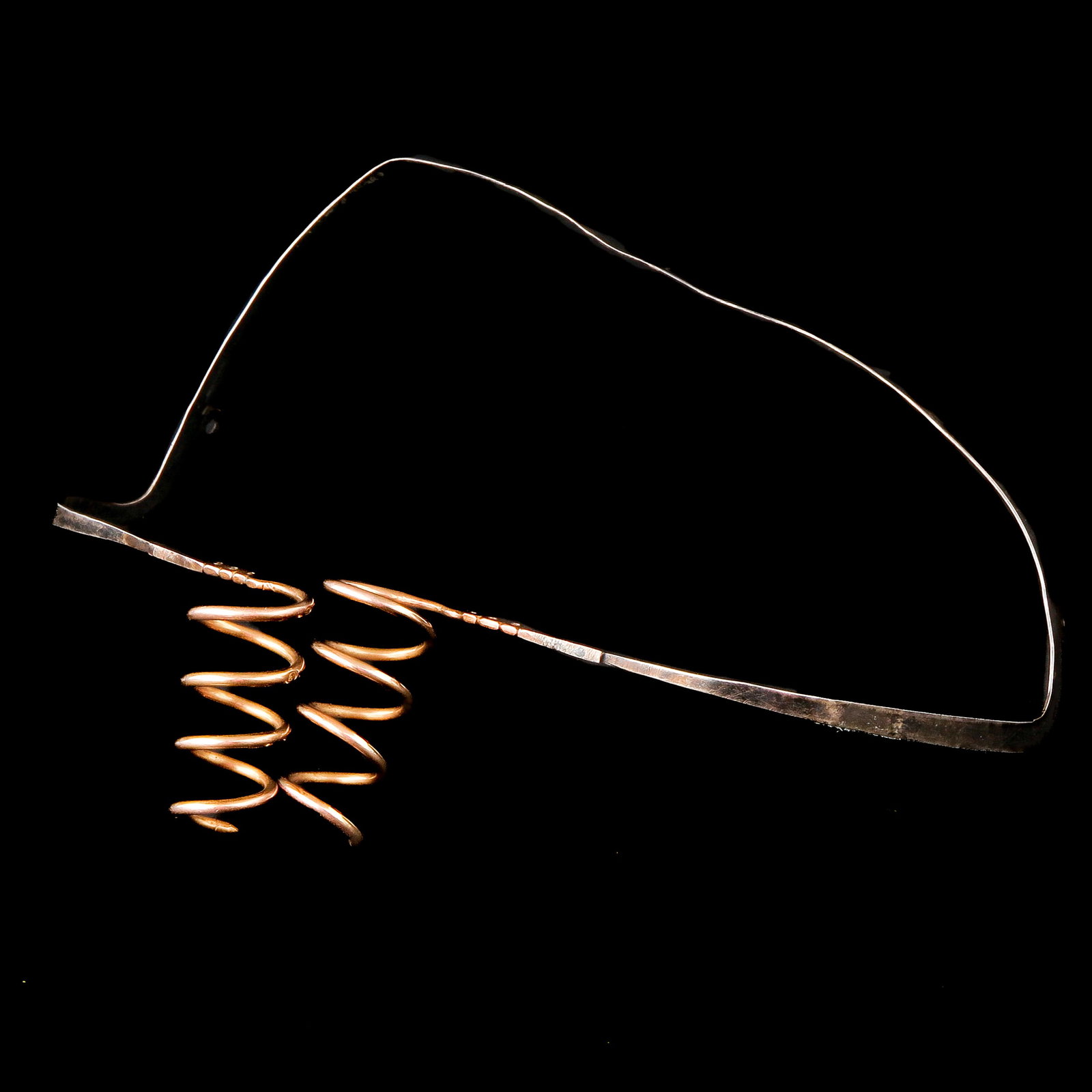 14KG Dutch Krullen: 14-karat gold and silver, Walcheren