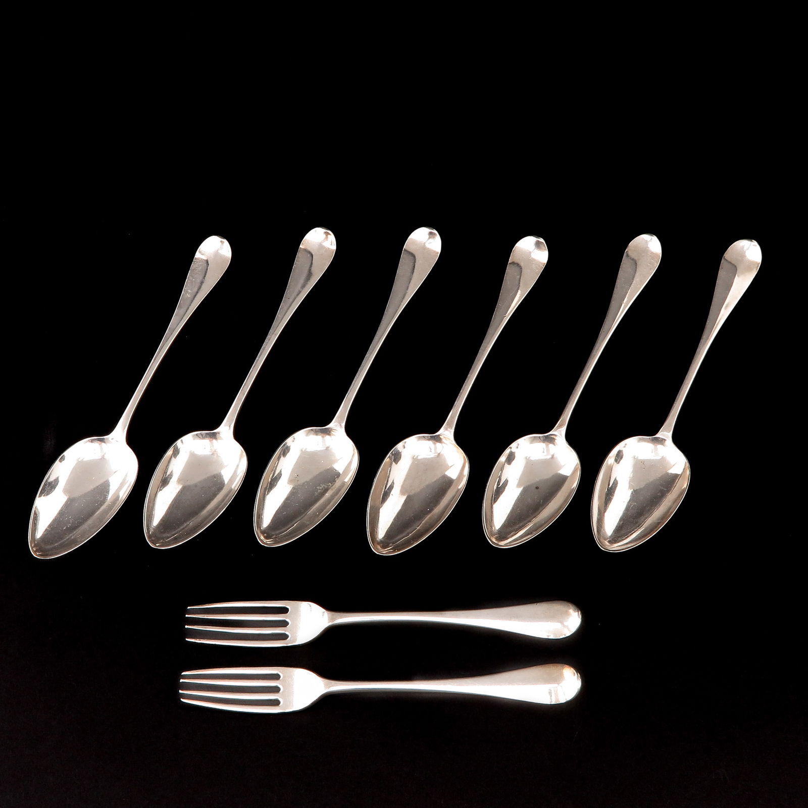 A Group of Silver Cutlery (1 of 6)