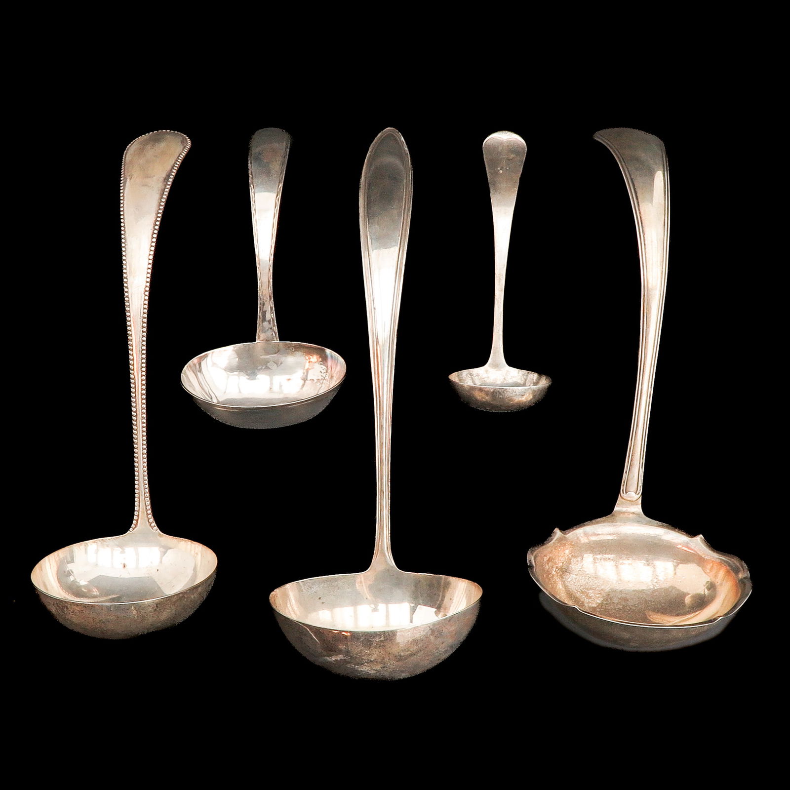 A Lot of 5 Silver Spoons (1 of 7)