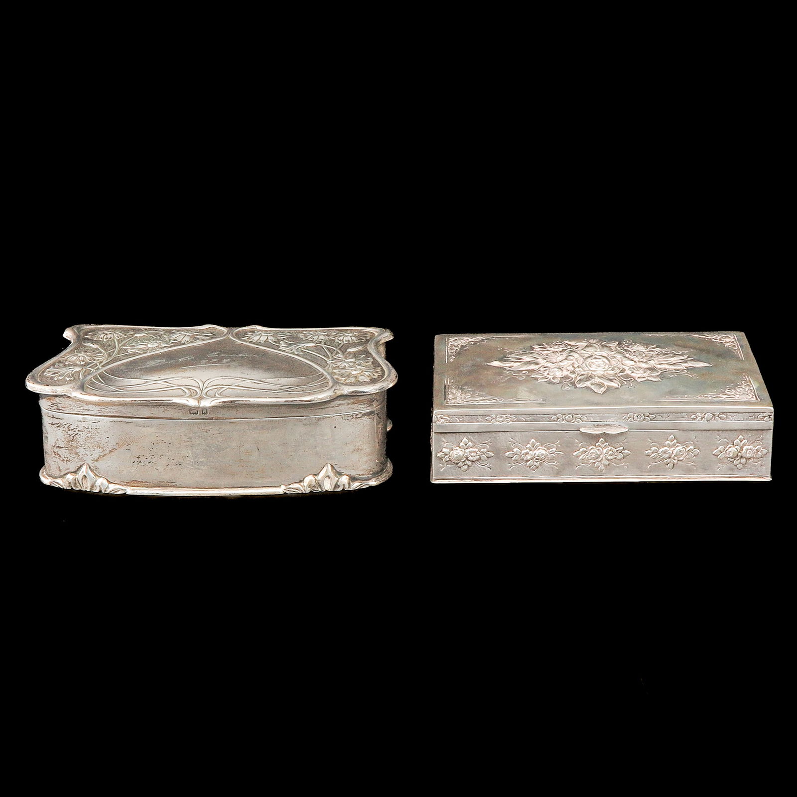 A Lot of 2 Lidded Boxes (1 of 10)