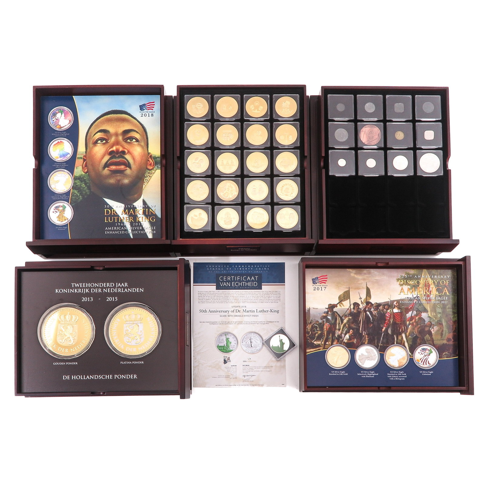 A Coin Collection: Consisting of 5 sets of tokens