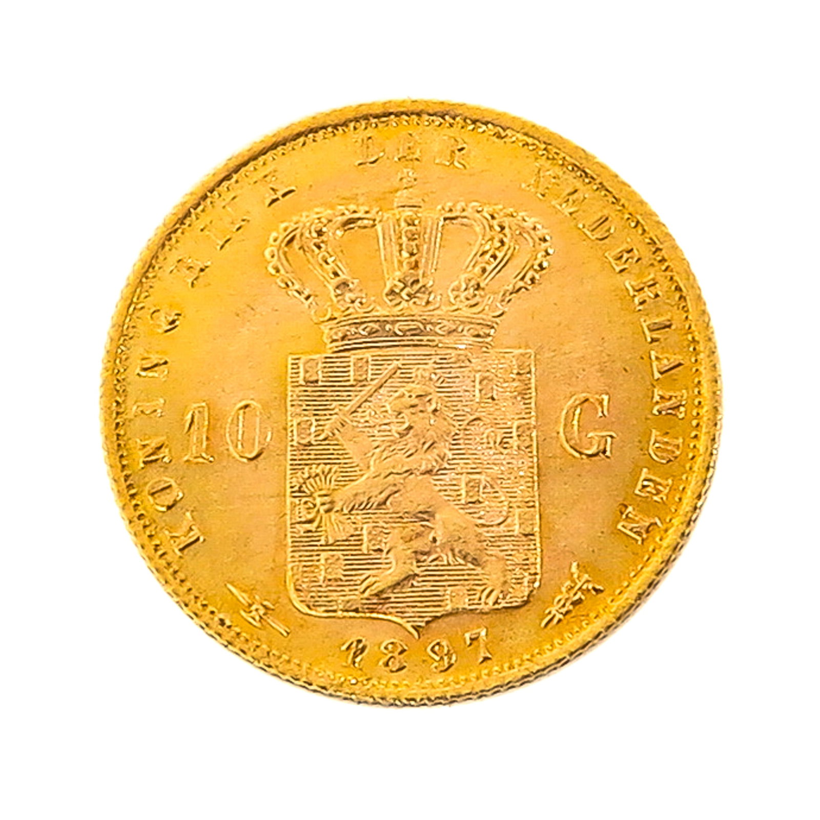 A Gold Coin: Gold tenner, 1897
