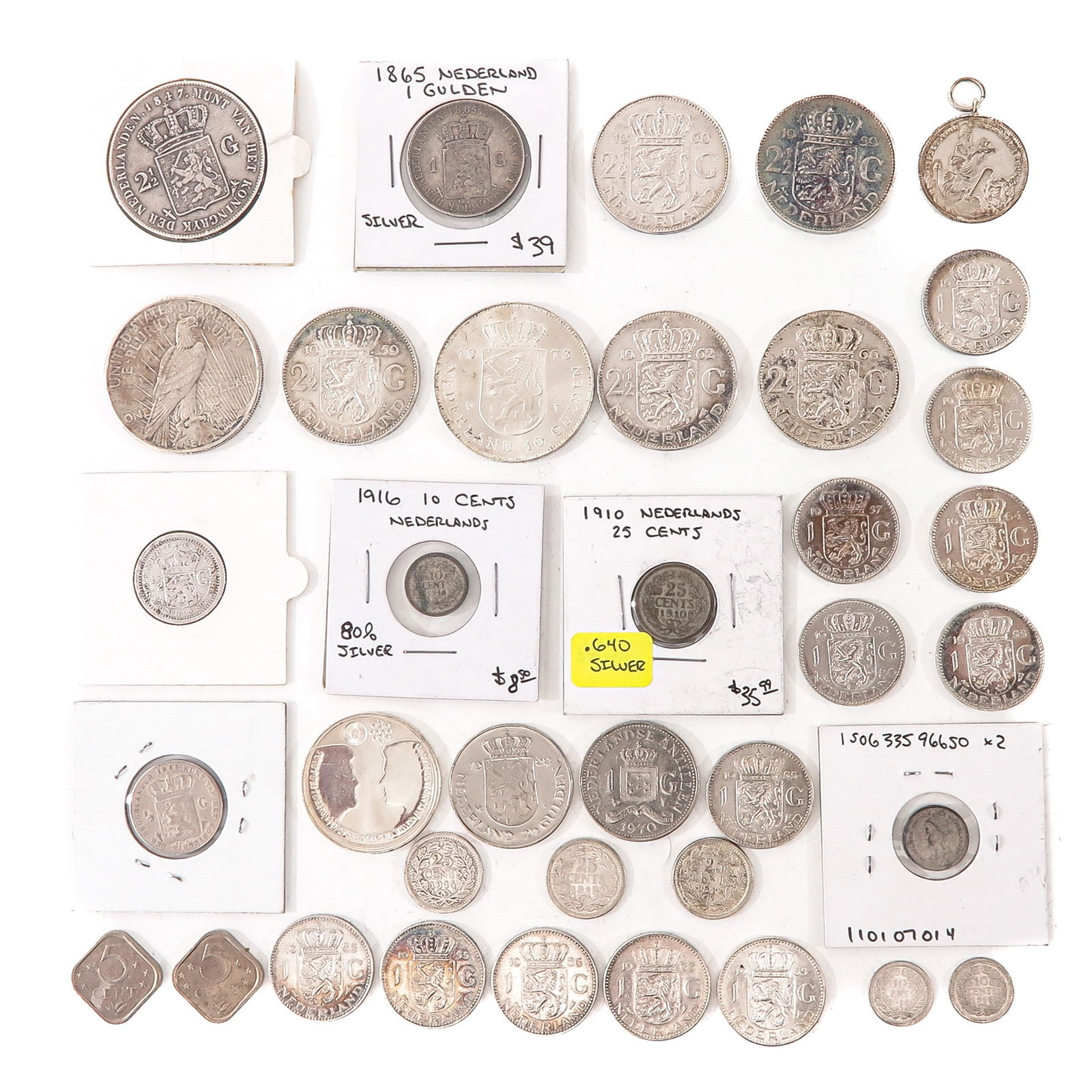 A Collection of Silver Coins (1 of 8)