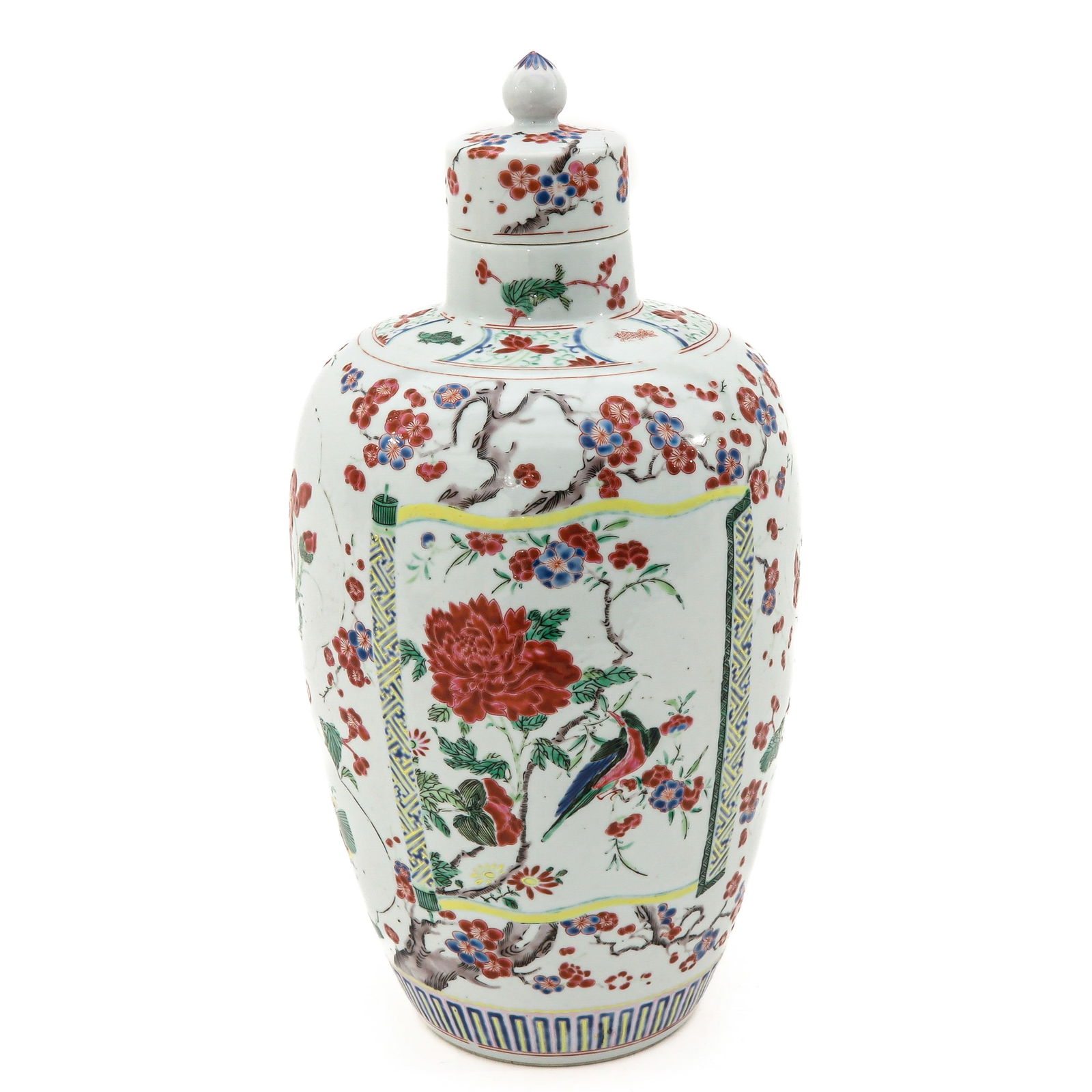 A Large Famille Rose Vase with Cover (1 of 10)