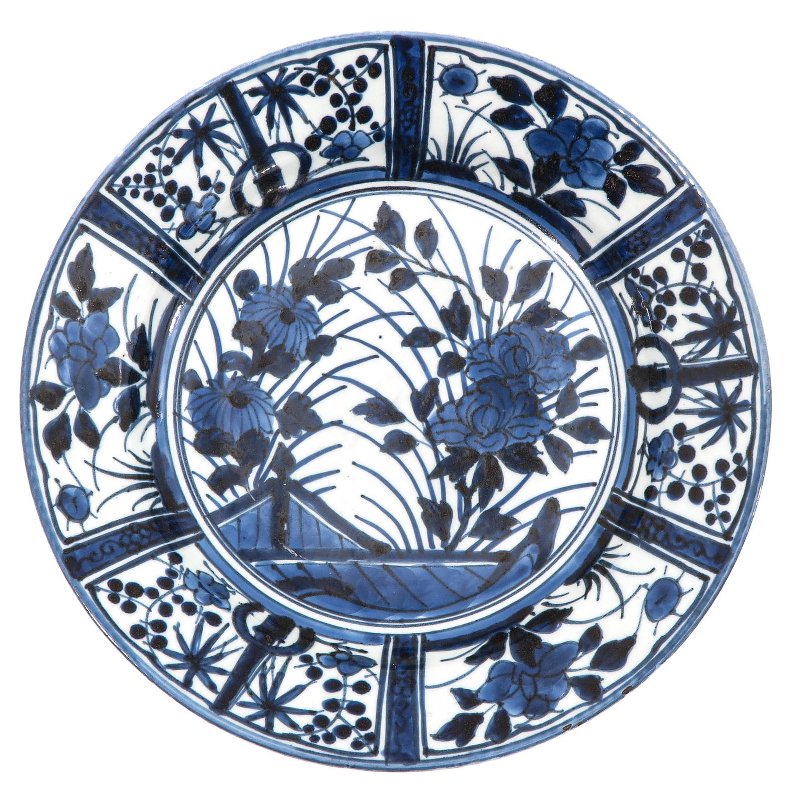 A Blue and White Plate