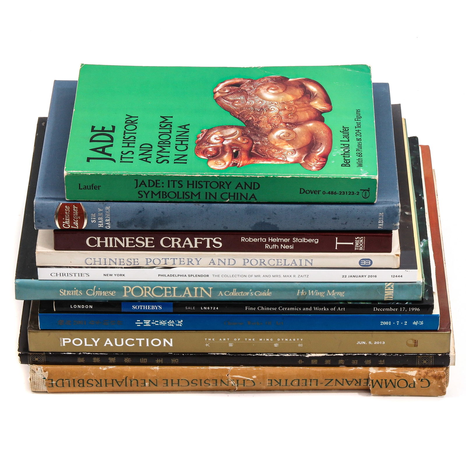 A Collection of Reference Books: Including JADE, Its History and Symbolism in China.