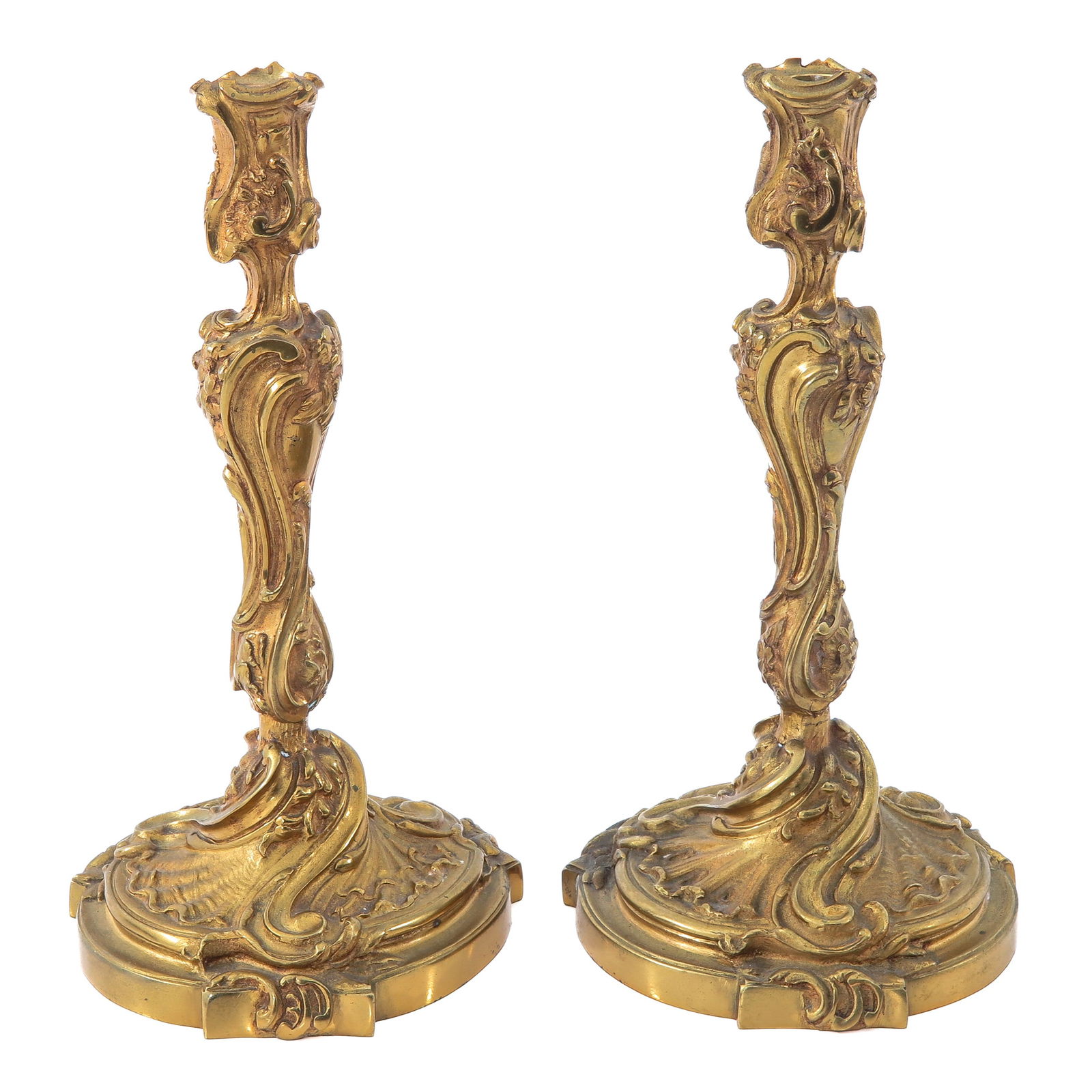 A Pair of 19th Century Candlesticks (1 of 10)