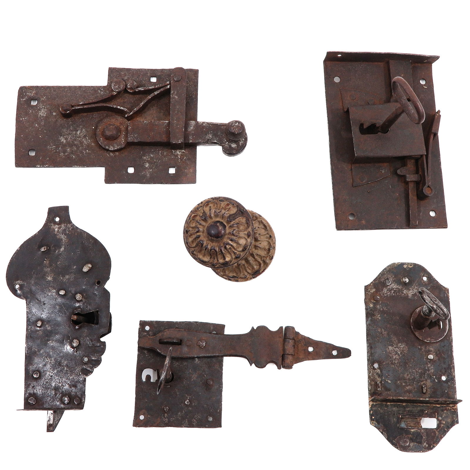 A Group of Antique Iron Fittings (1 of 8)