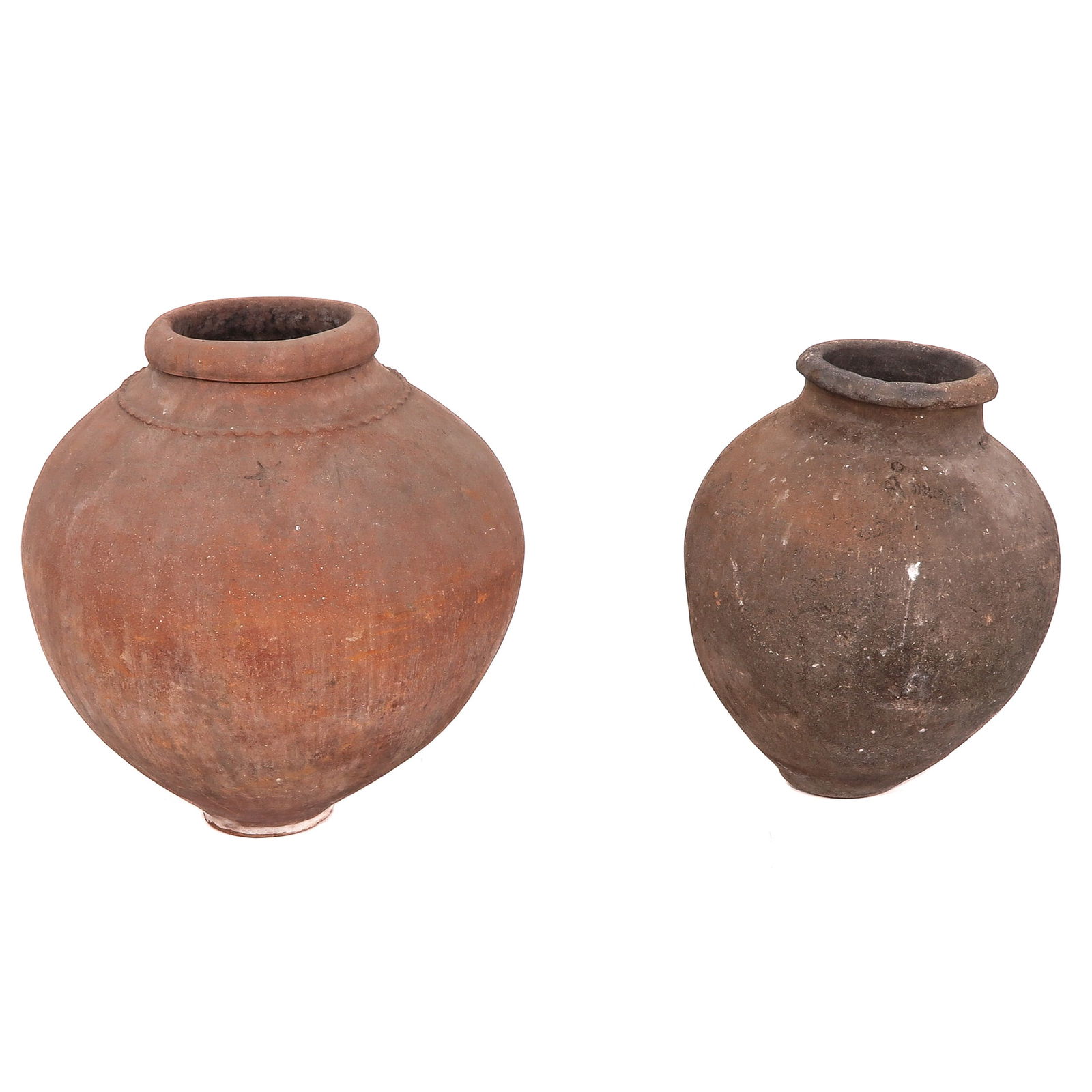 A Lot of 2 Large Olive Jars (1 of 8)