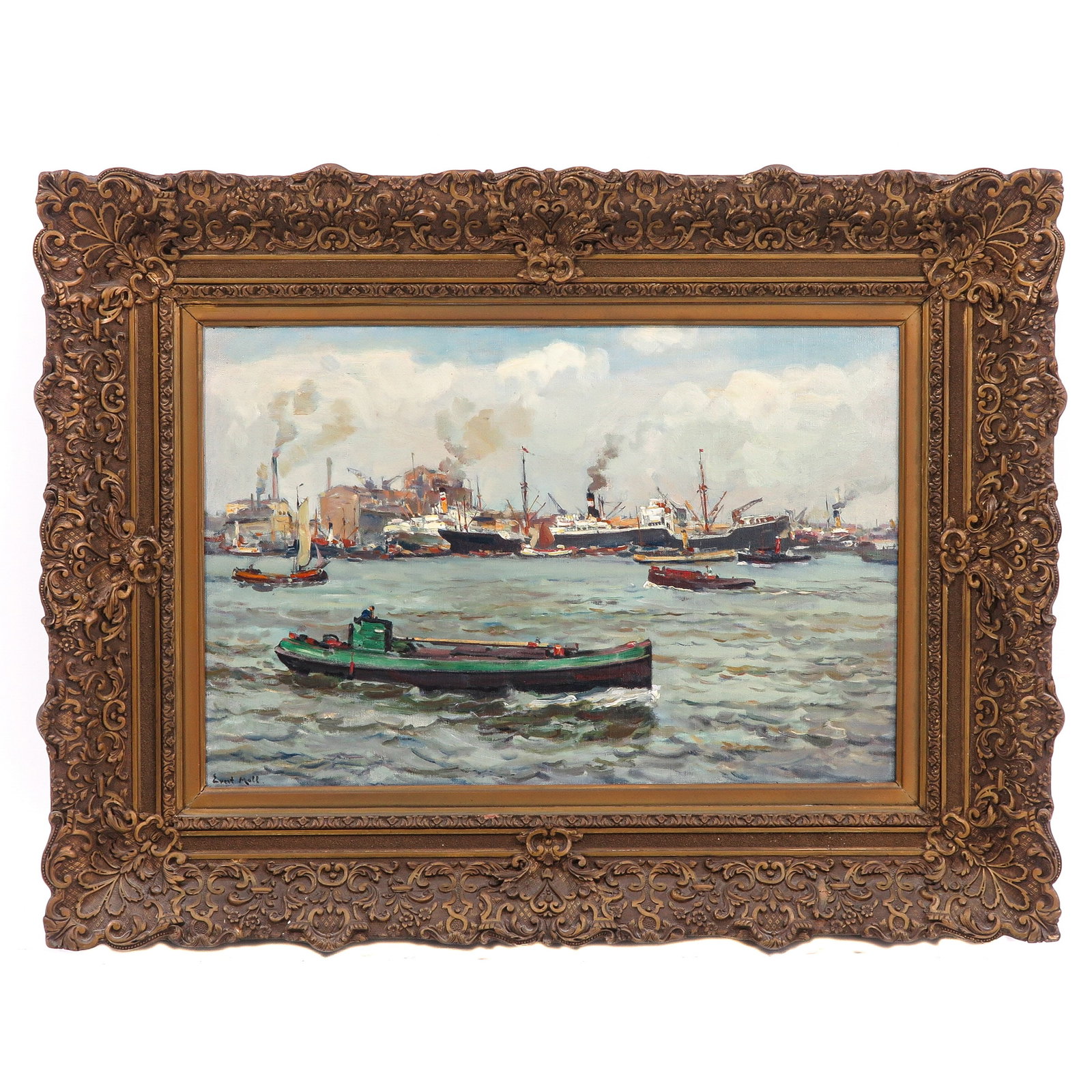 An Every Moll Oil on Canvas: Oil on canvas, signed Evert Moll, 60 x 40 cm.