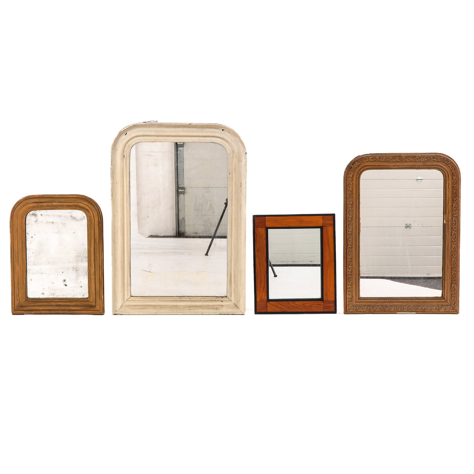 A Collection of Mirrors: Consisting of four various mirrors, largest 59 x 88 cm.