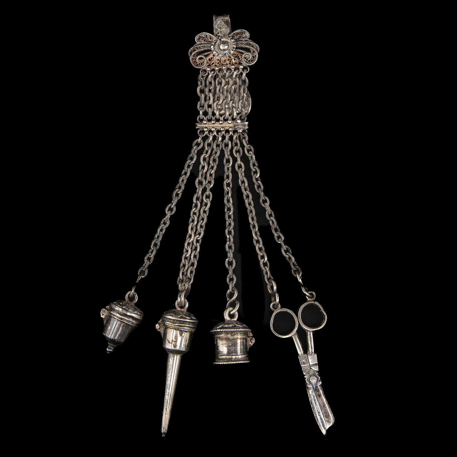 A Miniature Silver Chatelaine (1 of 8)