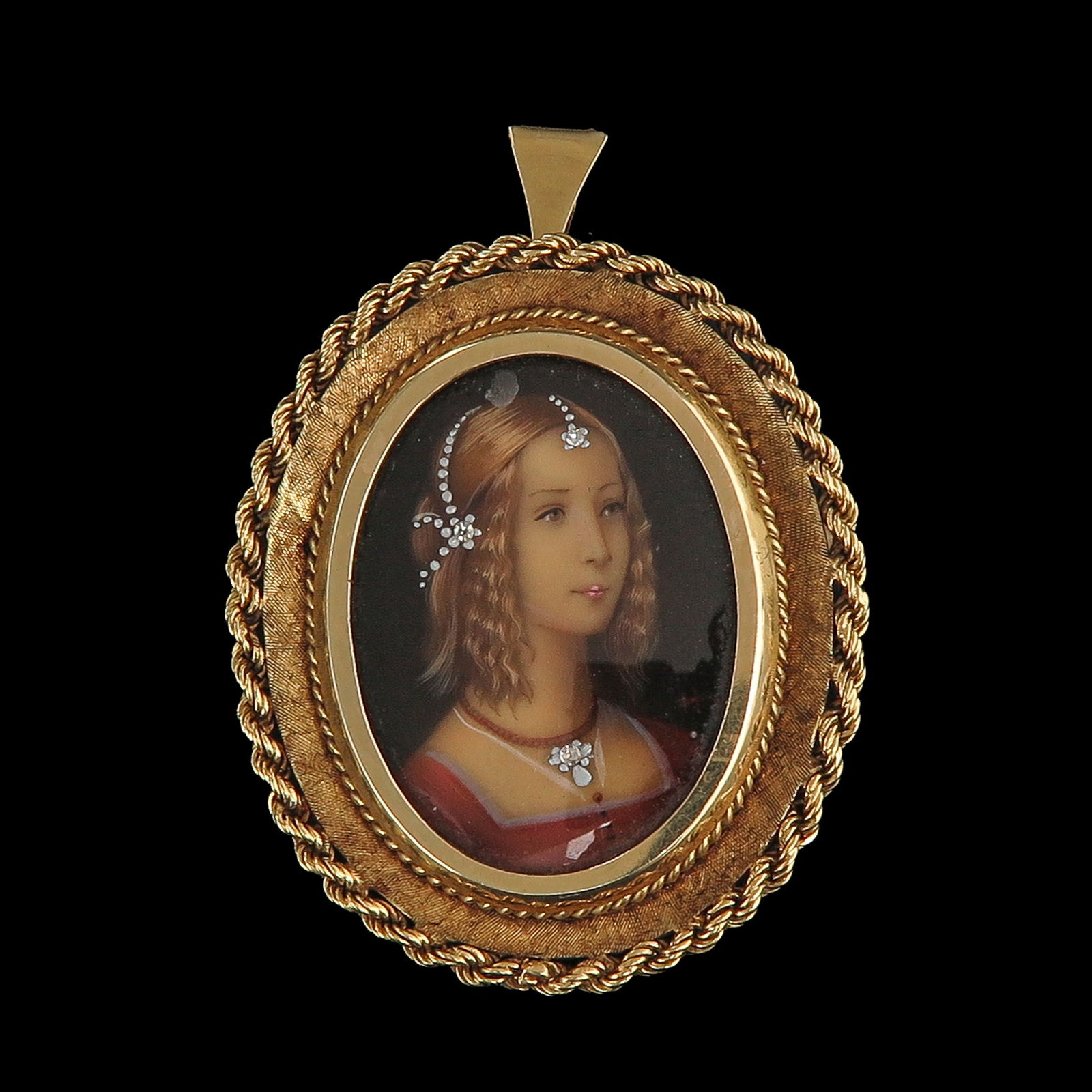 A 14KG Portrait Brooch (1 of 4)