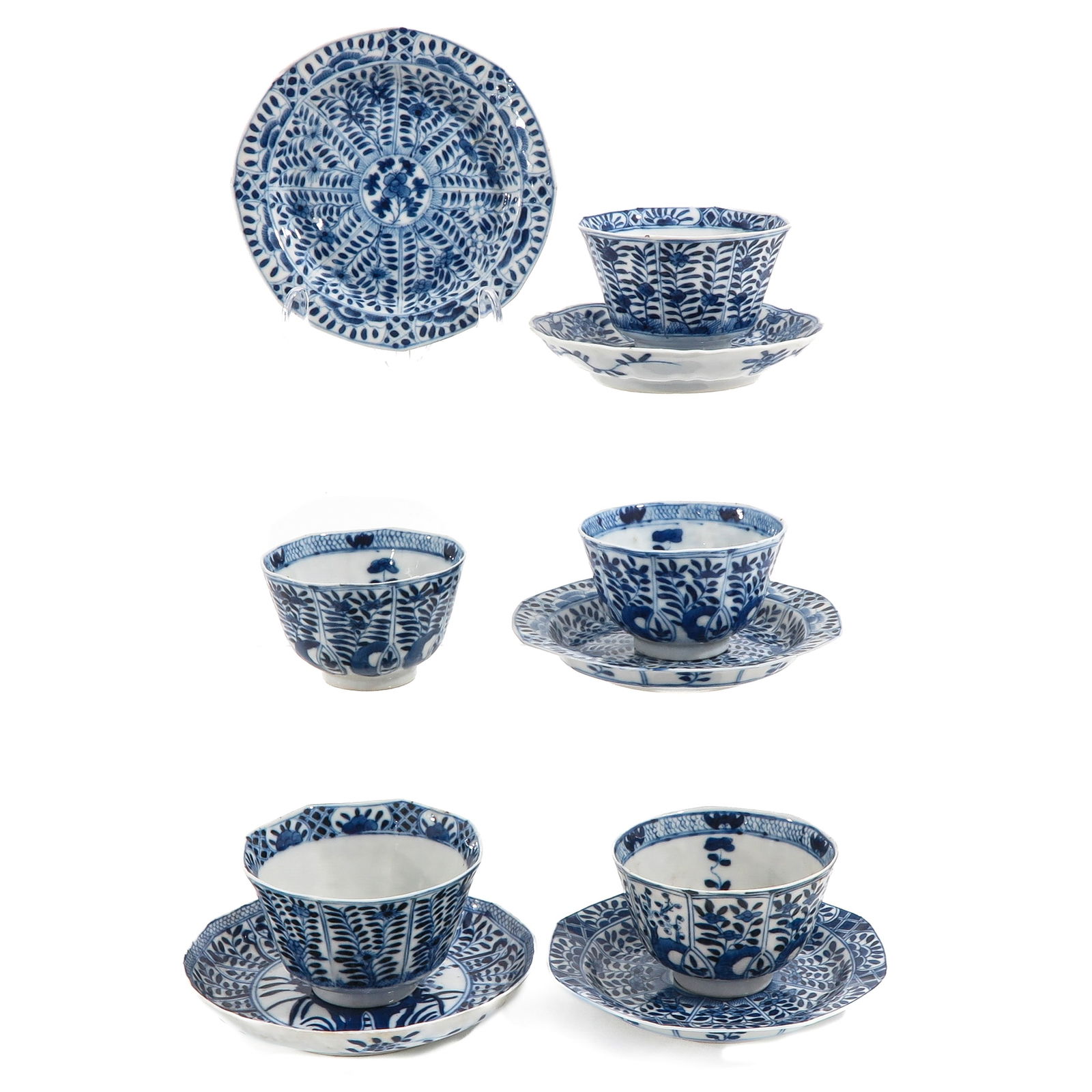 A Group of 5 Cups and Saucers (1 of 8)
