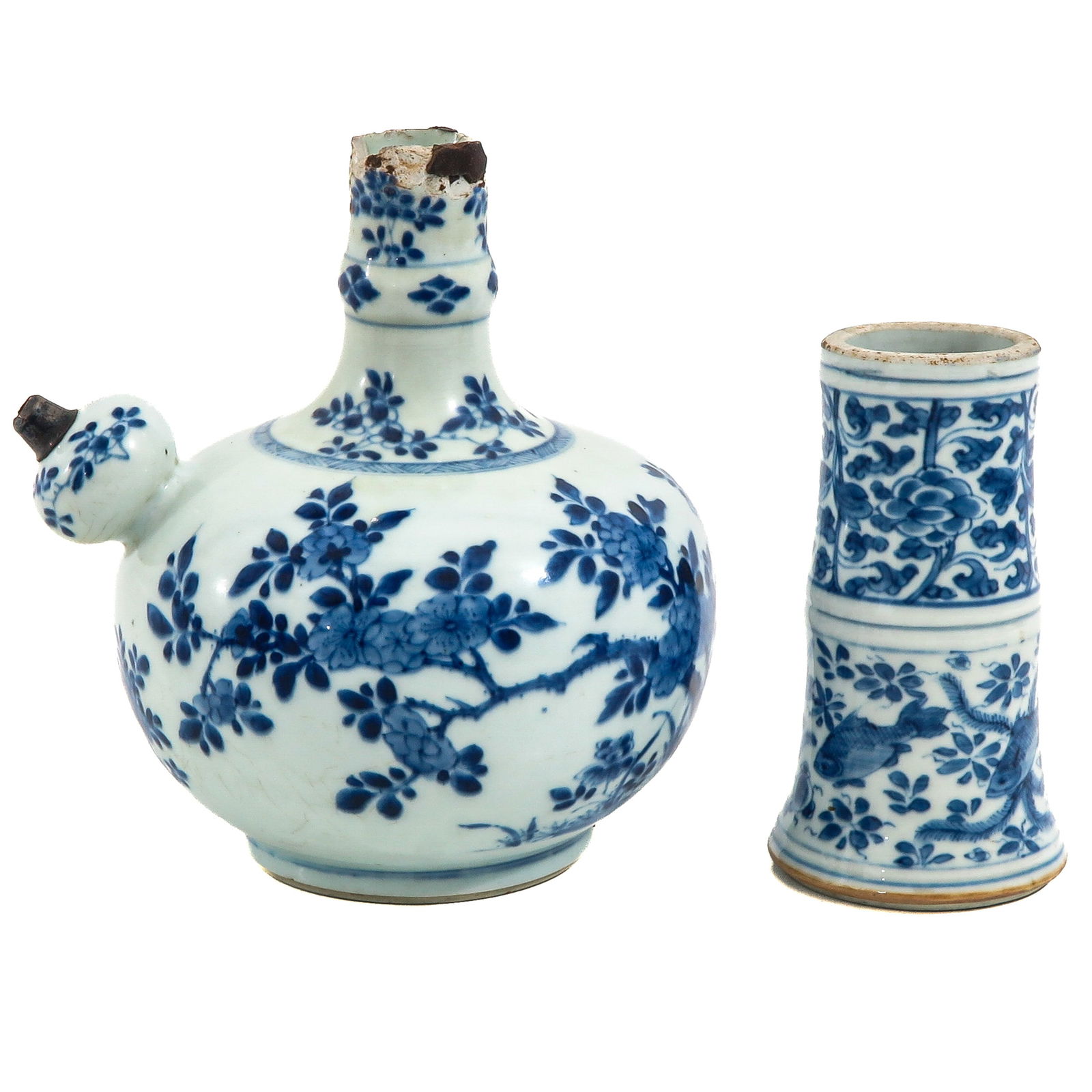 A Blue and White Kendi and Vase (1 of 6)