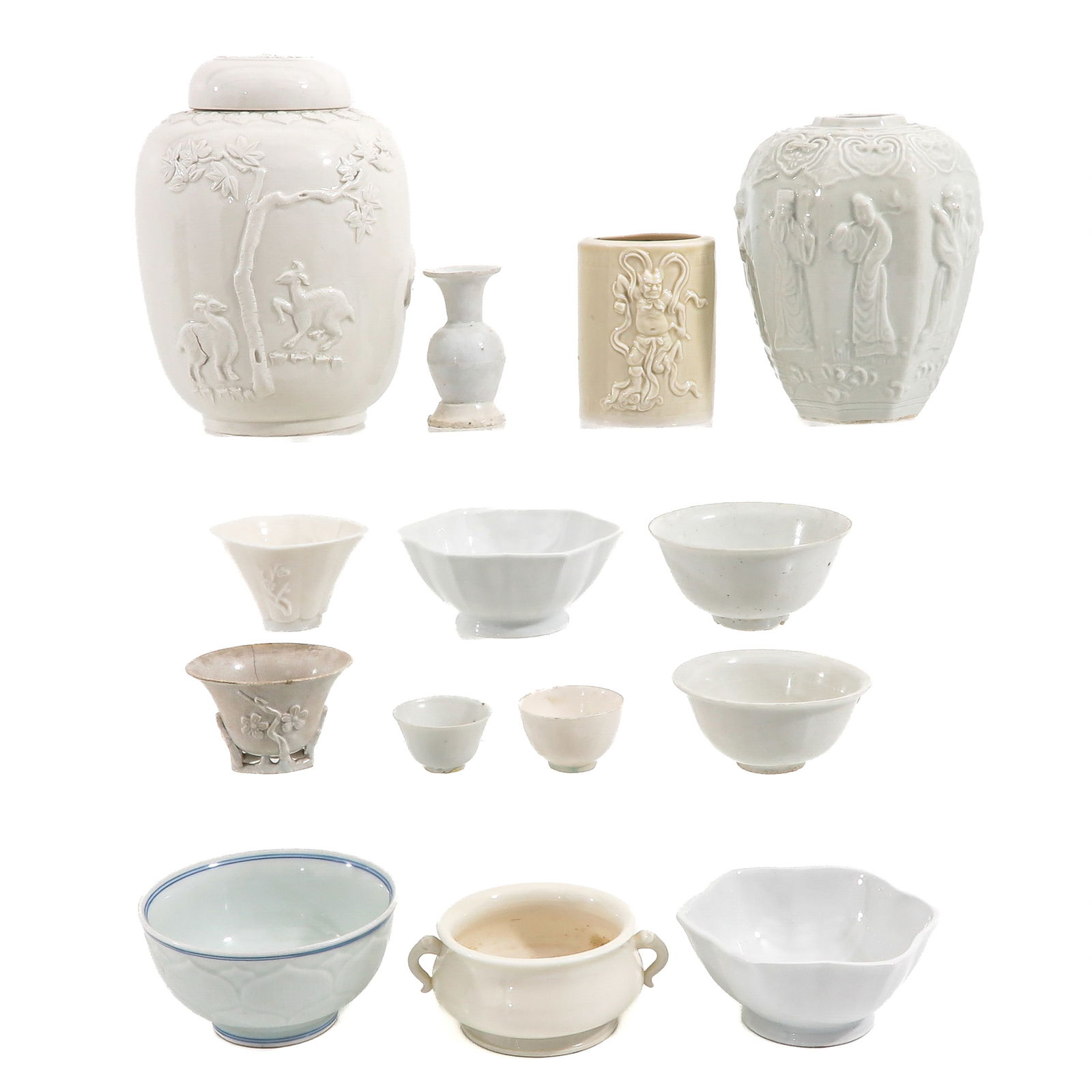 A Collection of Blanc de Chine Porcelain (1 of 8)