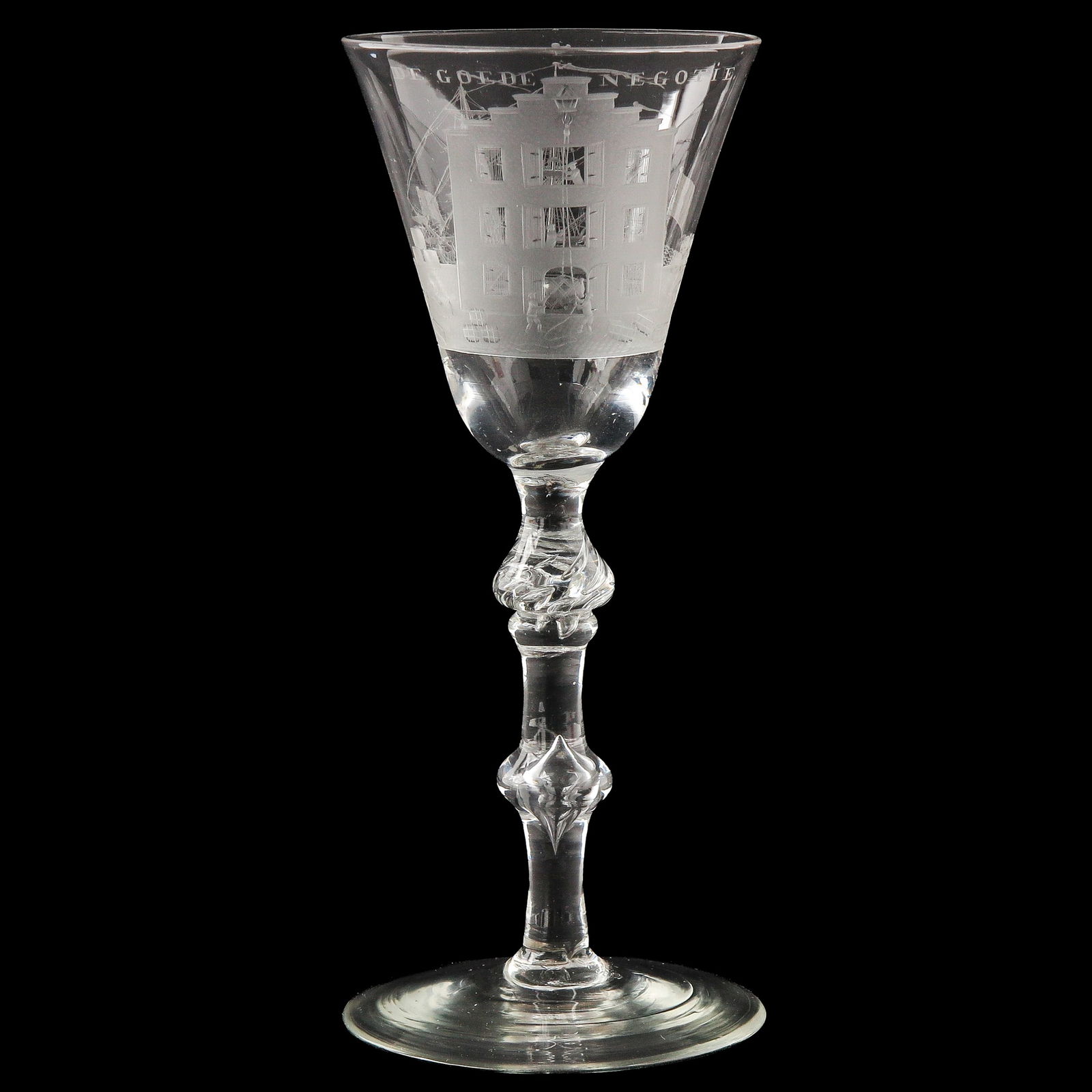 A Very Rare Glass Signed J. Sang fecit, Amsterdam, 1756 (1 of 10)