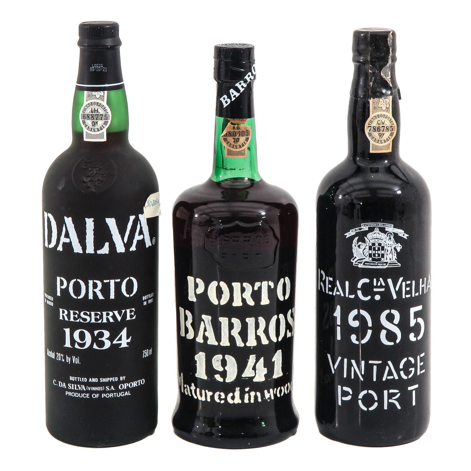 A Lot of 3 Bottles of Port (1 of 2)