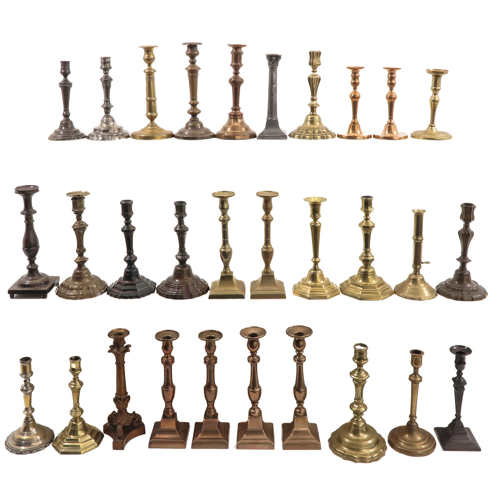 A Group of 30 Candlesticks (1 of 7)