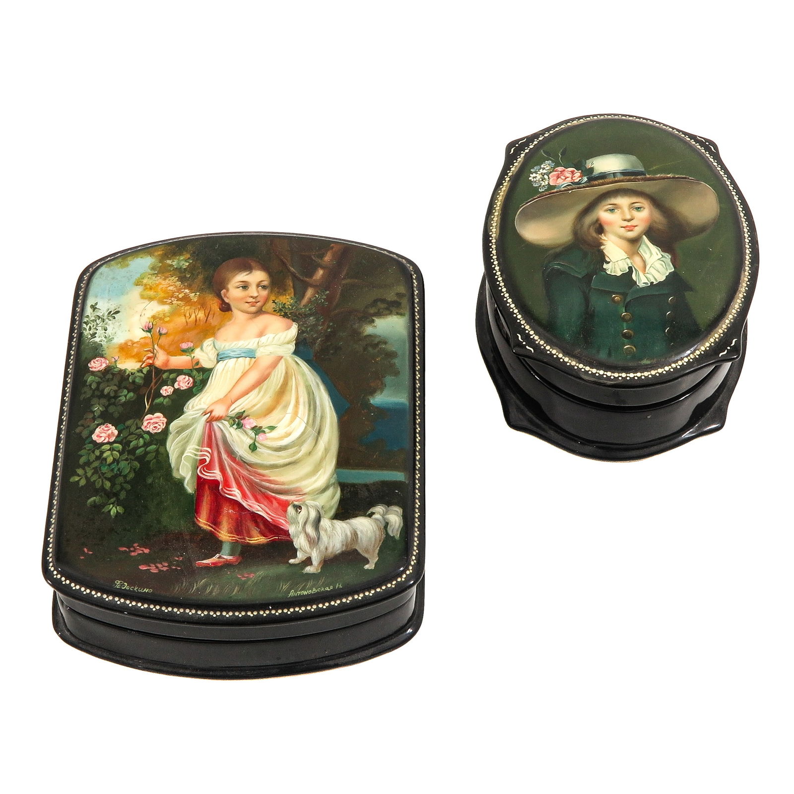 A Lot of 2 Lacquered Boxes (1 of 10)