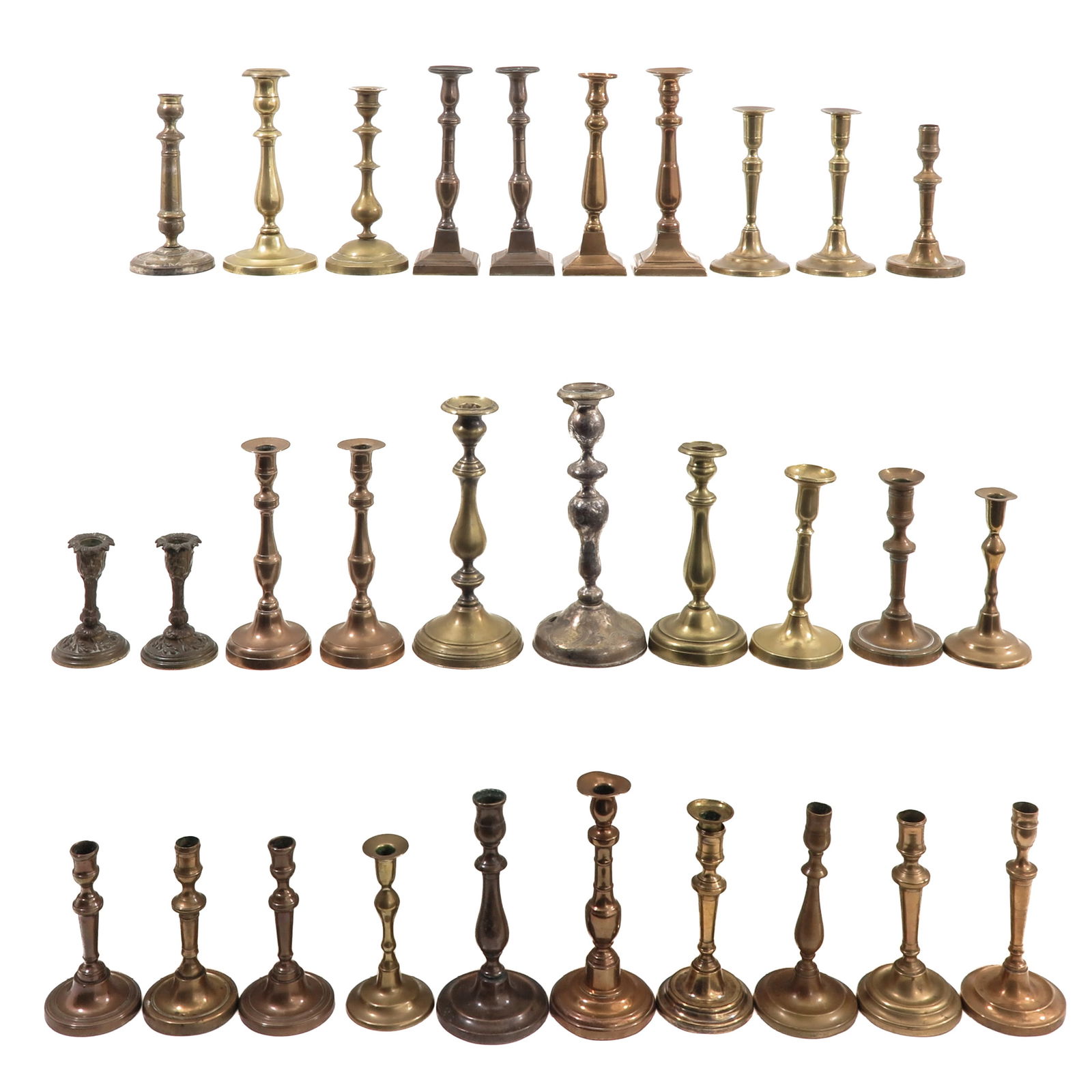 A Group of 30 Candlesticks (1 of 7)