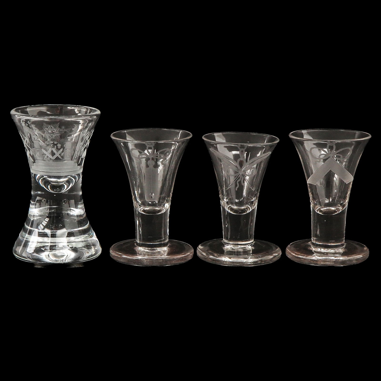 A Lot of 4 18th Century Glasses (1 of 10)