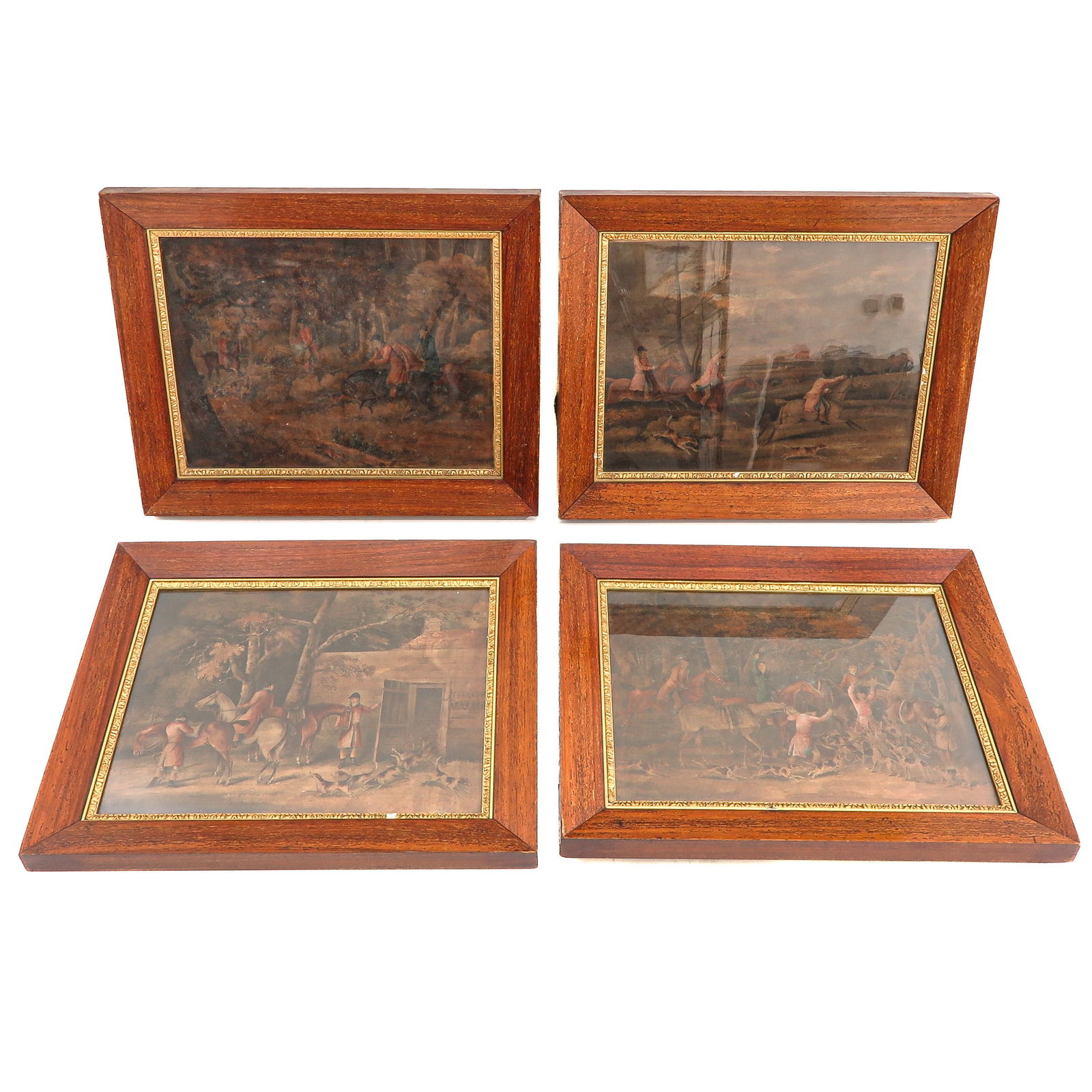 A Collection of 4 Hunting Scenes (1 of 9)