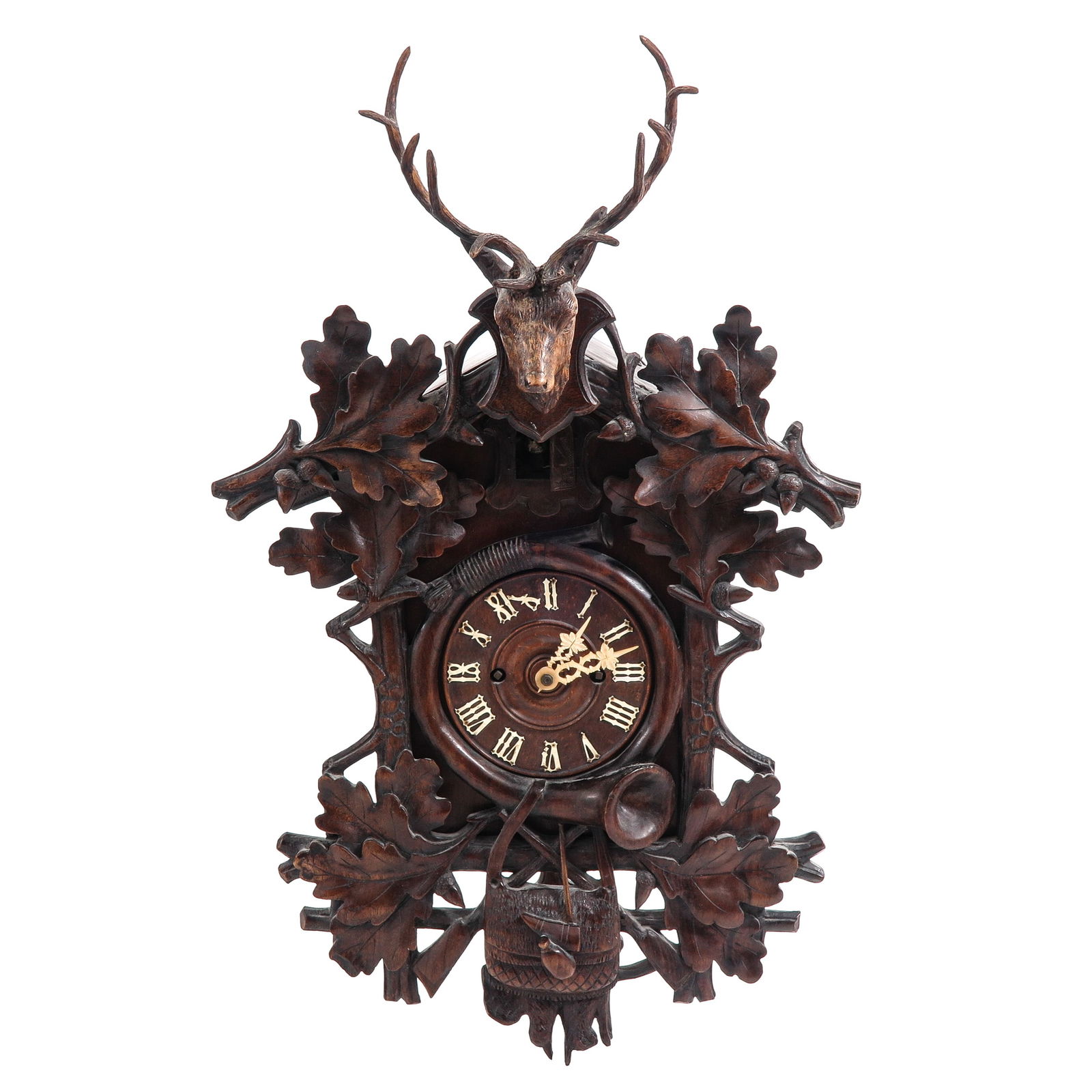 A Cuckoo Clock: Germany, ca. 1900, height 73 cm.