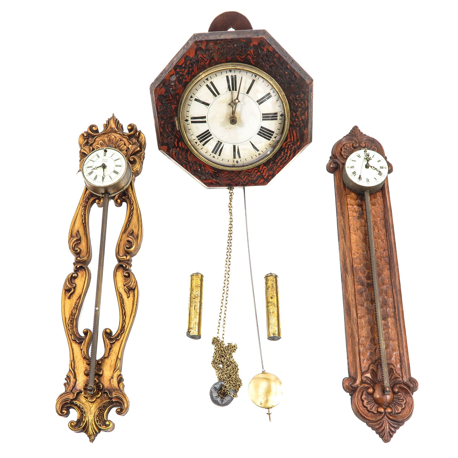 A Group of 3 Wall Clocks (1 of 9)