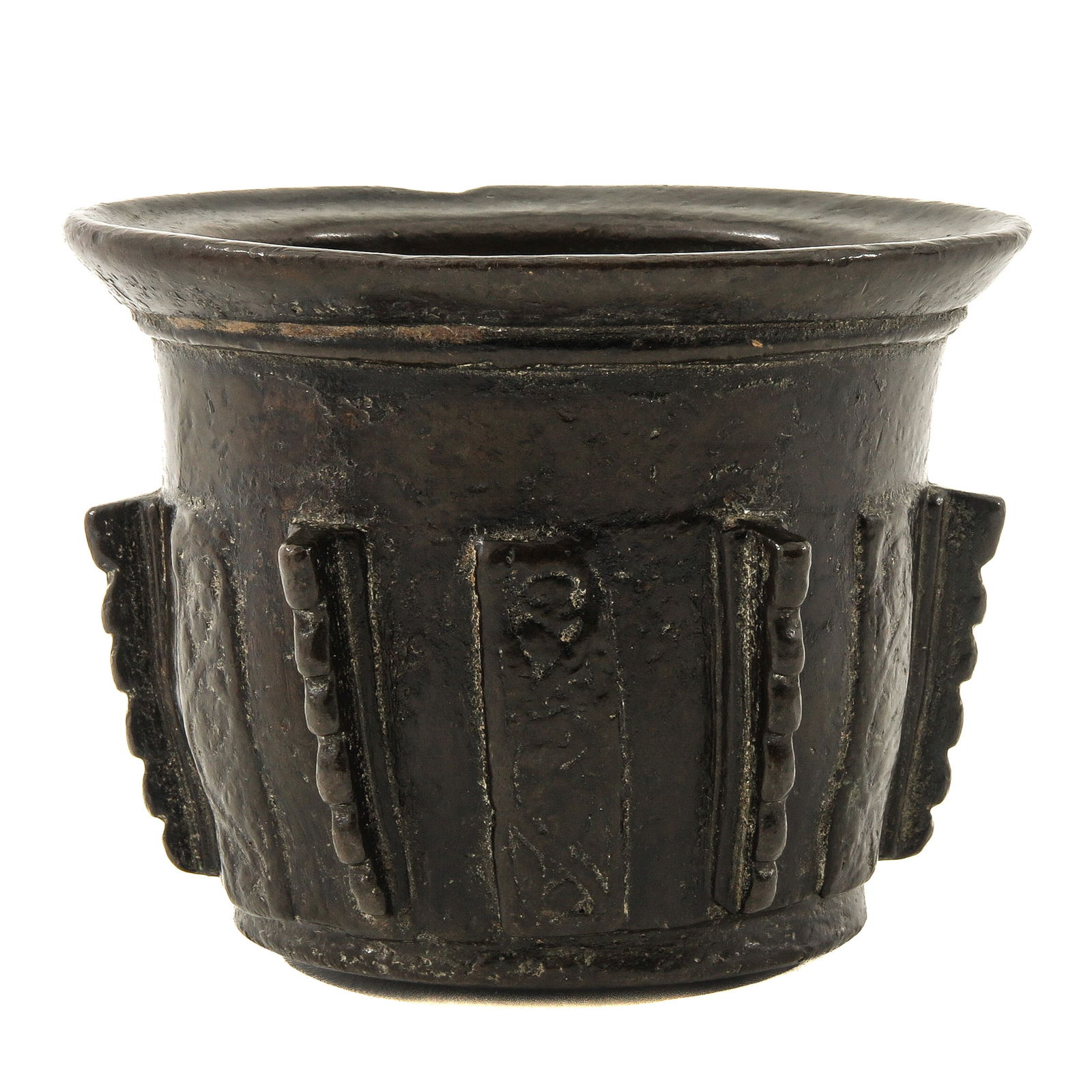A Bronze Mortar: 11th century, bronze, Italy, height 11 cm.