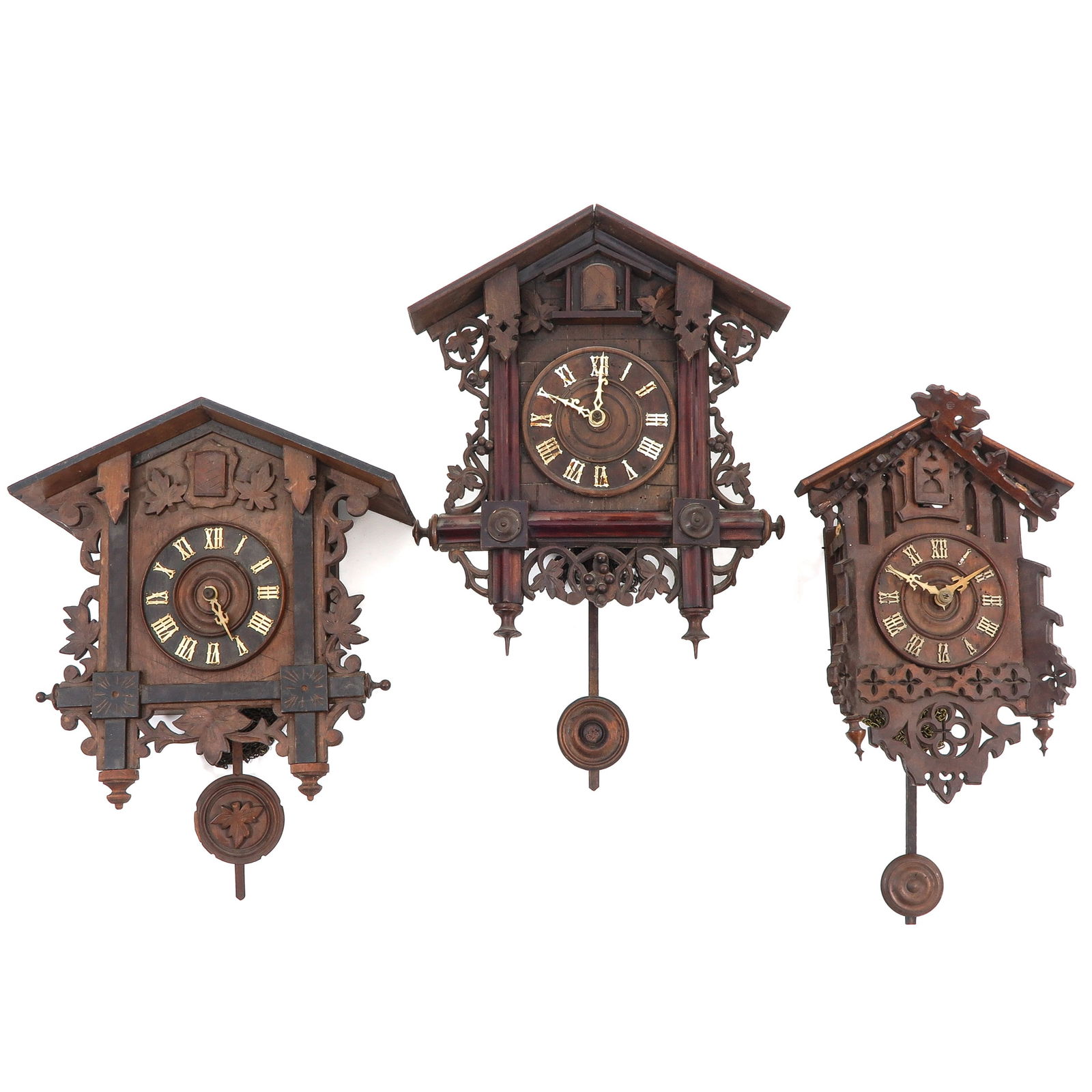 A Group of 3 Cukoo Clocks (1 of 4)