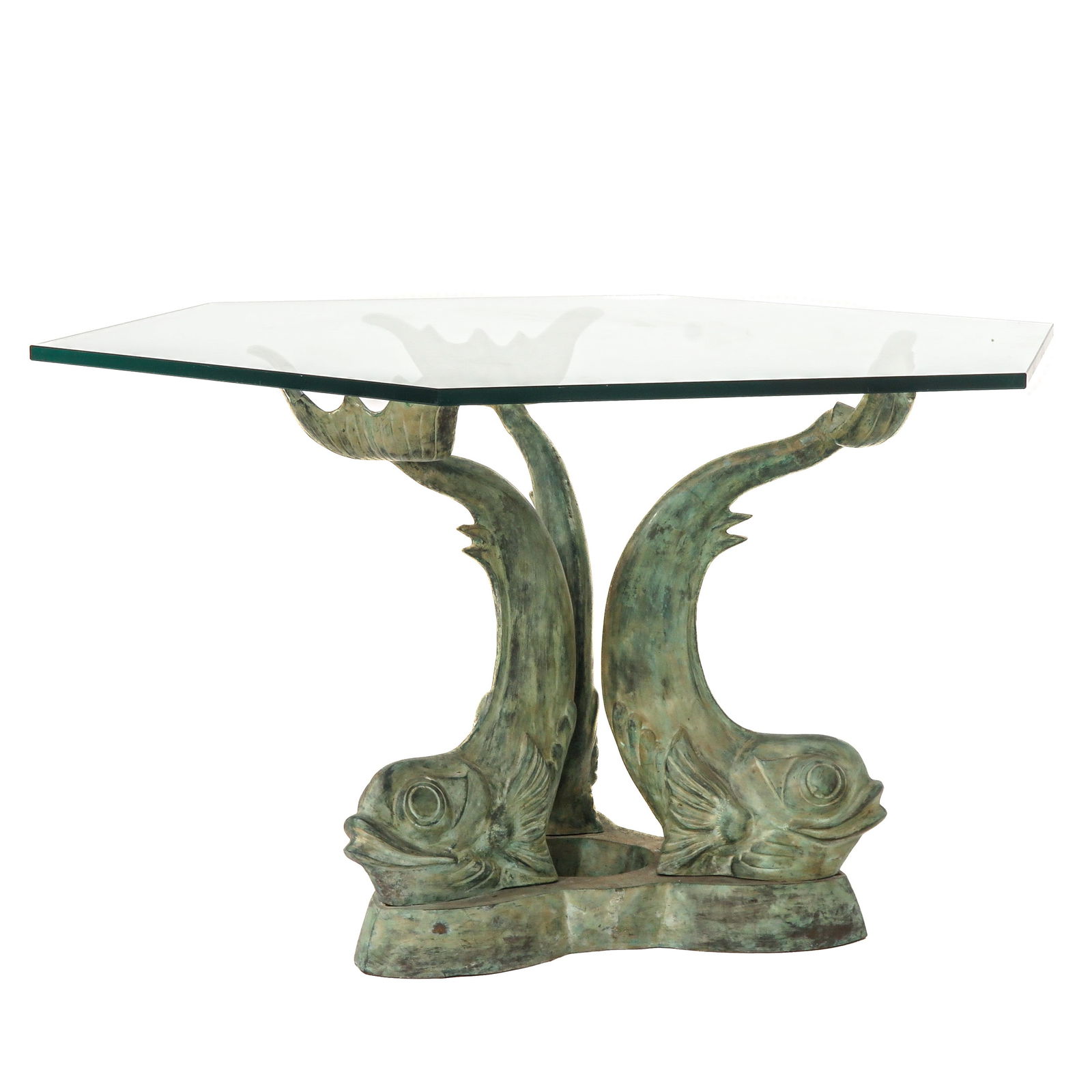 A Bronze Base Dining Table - 3