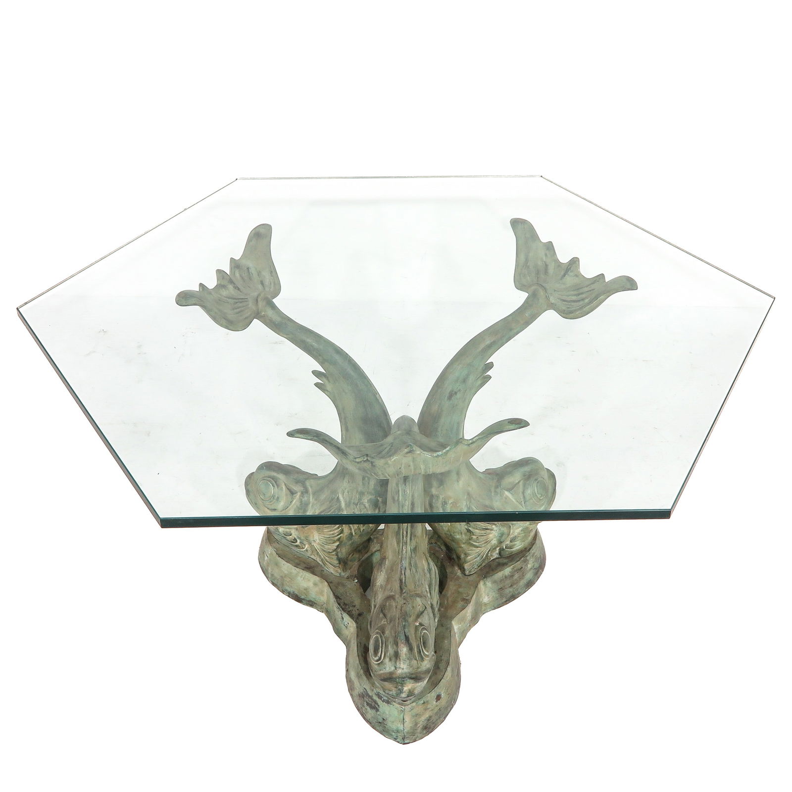 A Bronze Base Dining Table - 4