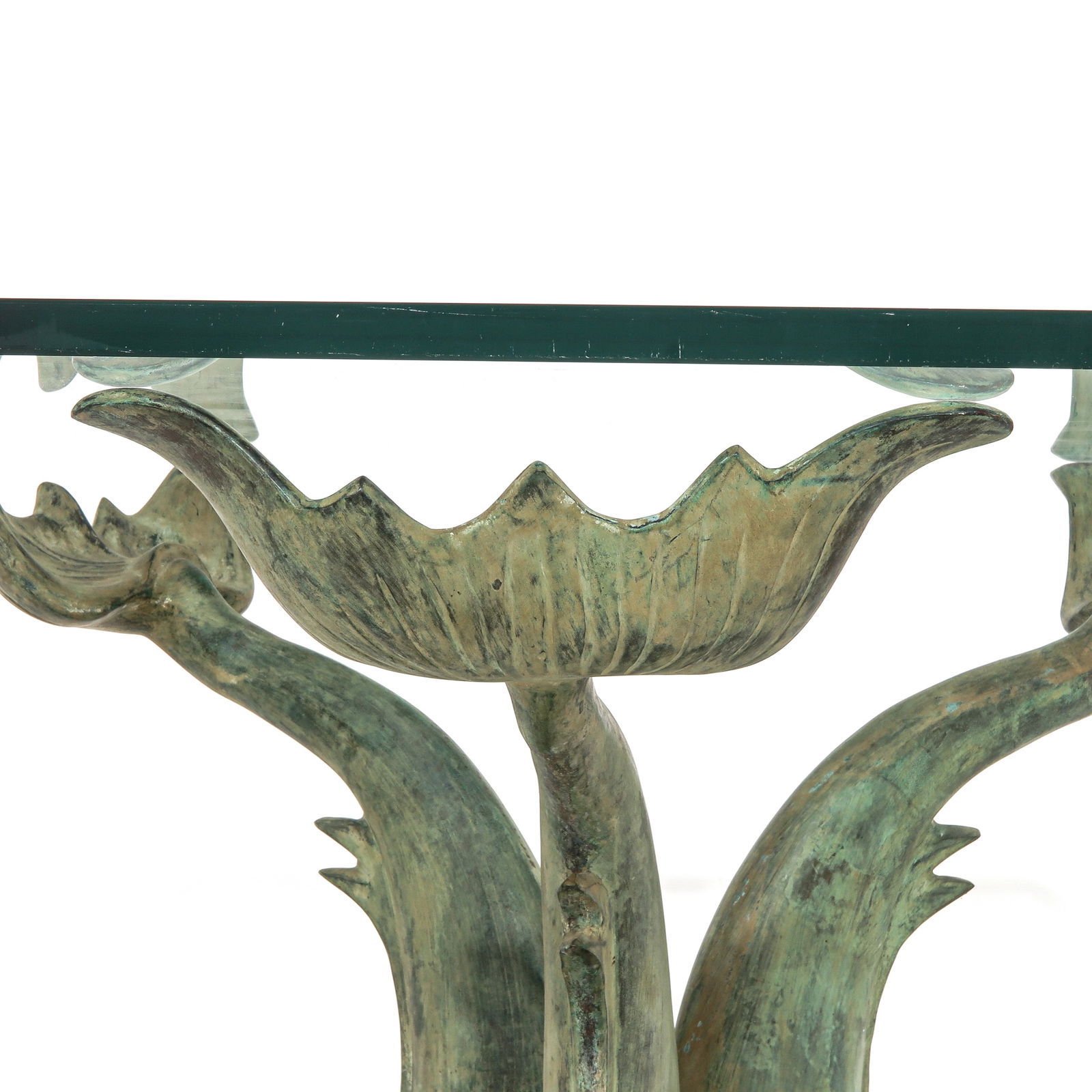 A Bronze Base Dining Table - 9