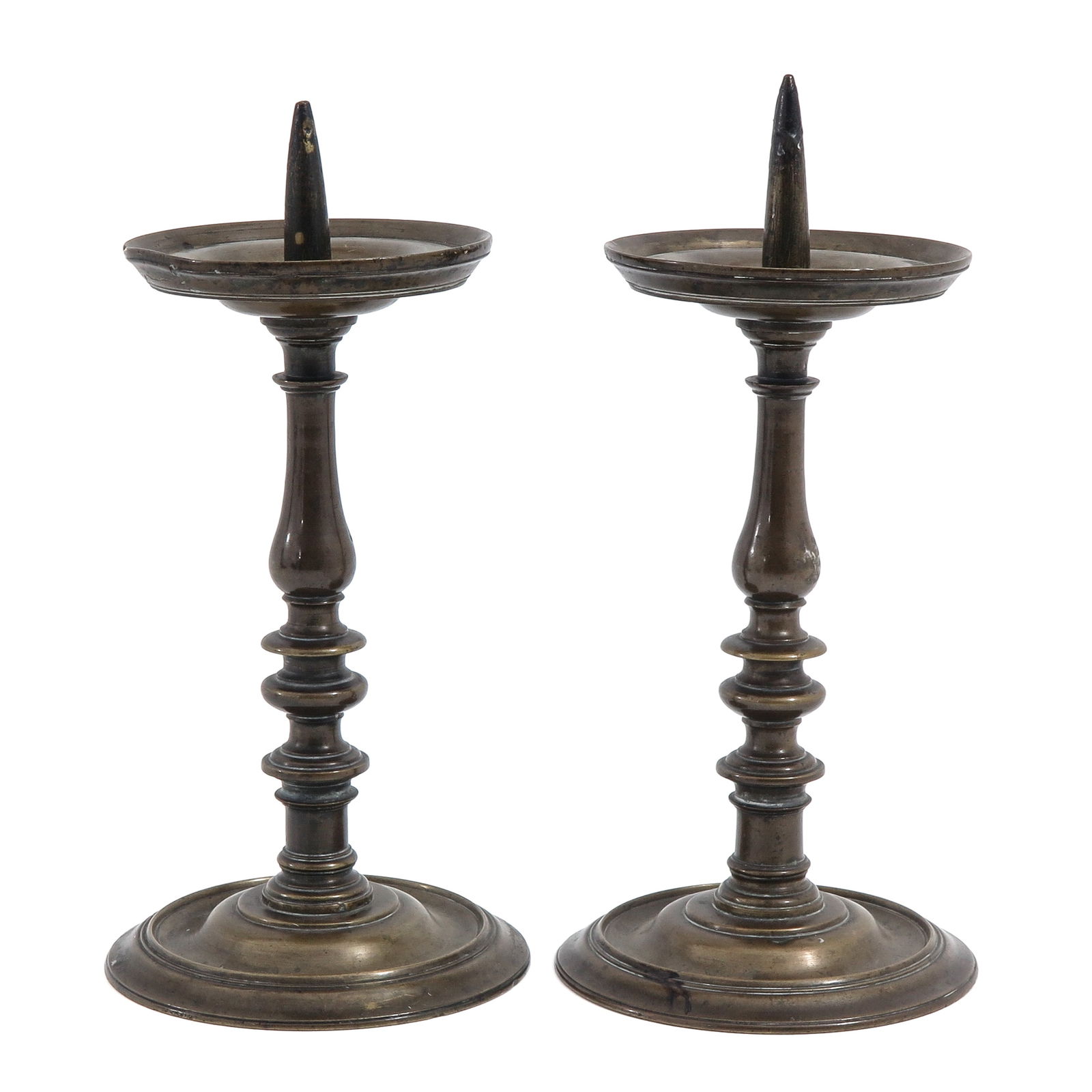 A Pair of Bronze Candlesticks (1 of 8)