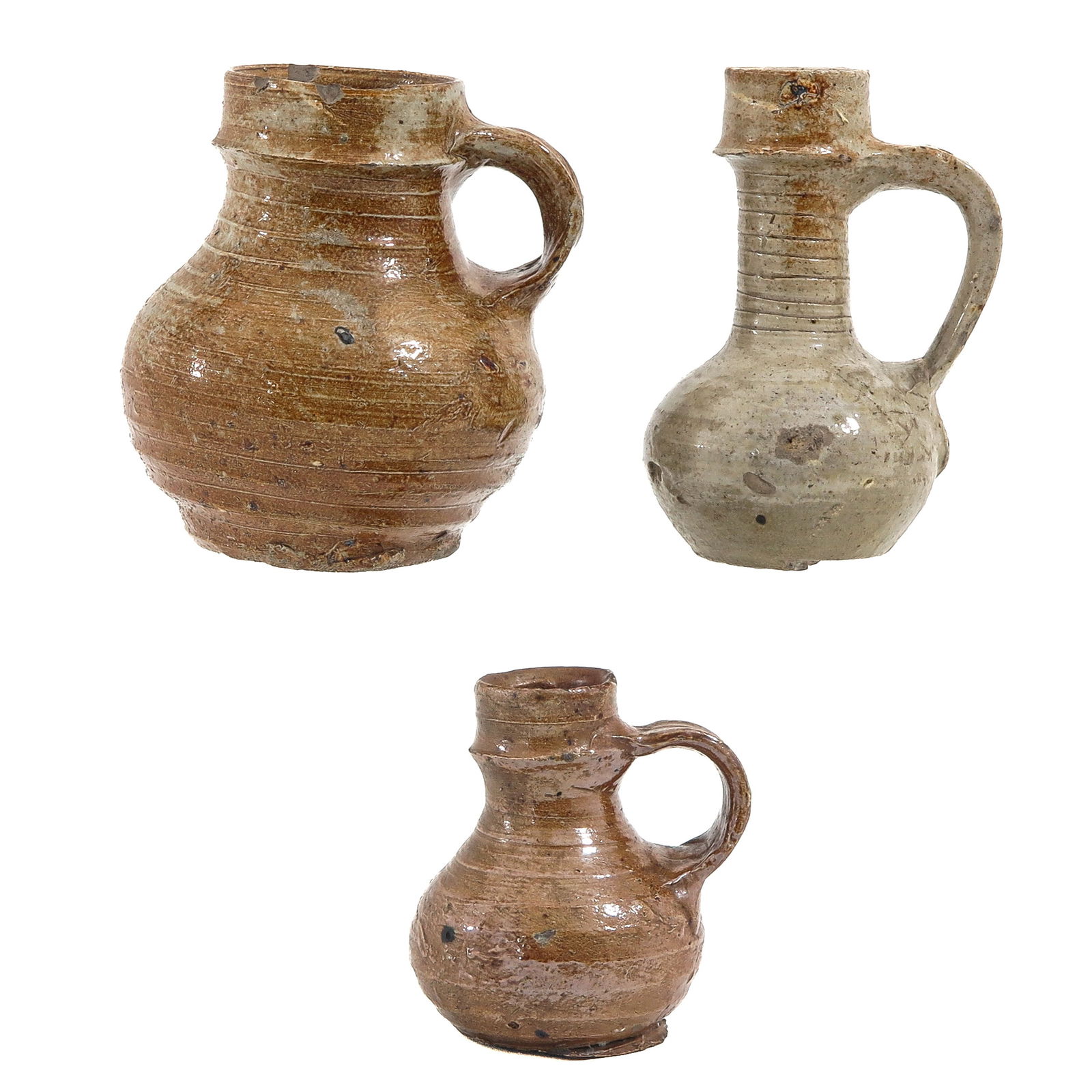 A Group of 3 Stoneware Jugs (1 of 9)