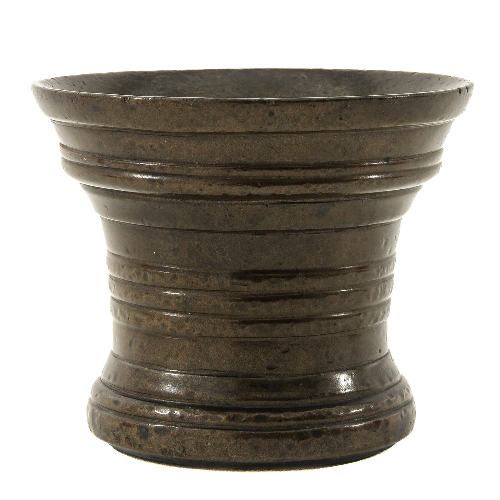A Bronze Mortar: Bronze, 17th century, height 10 cm.