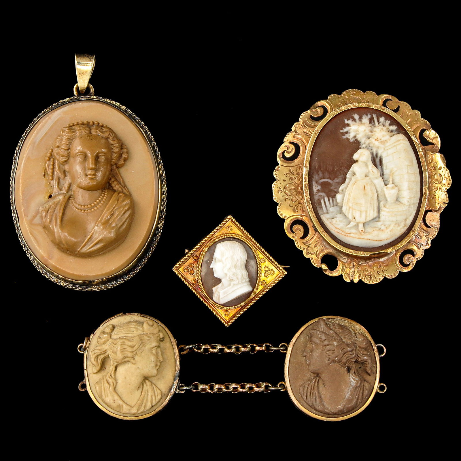 A Nice Collection of Cameo Jewelry (1 of 5)