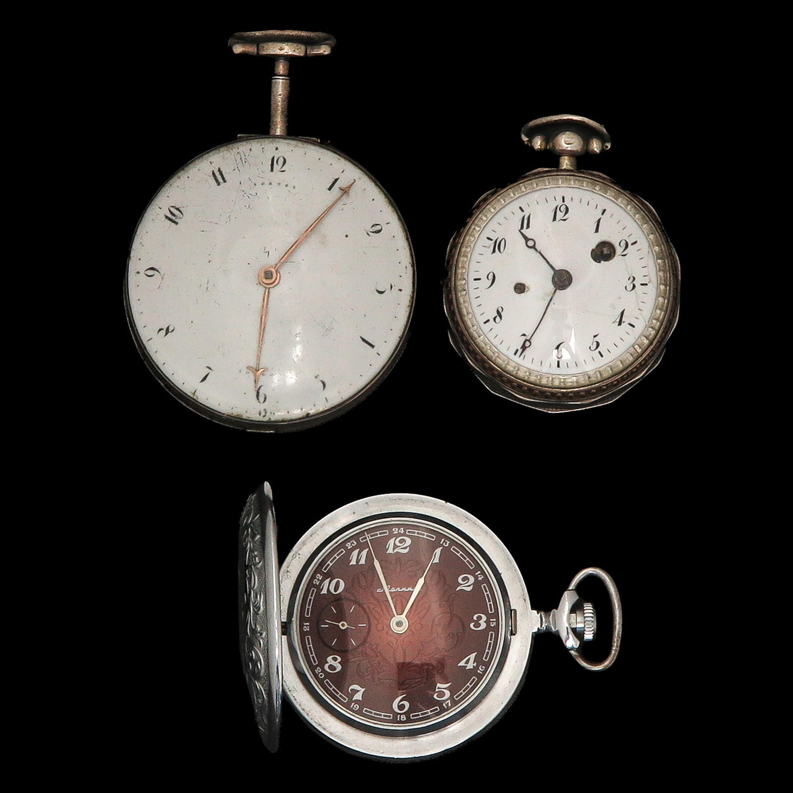 A Group of 3 Pocket Watches (1 of 8)