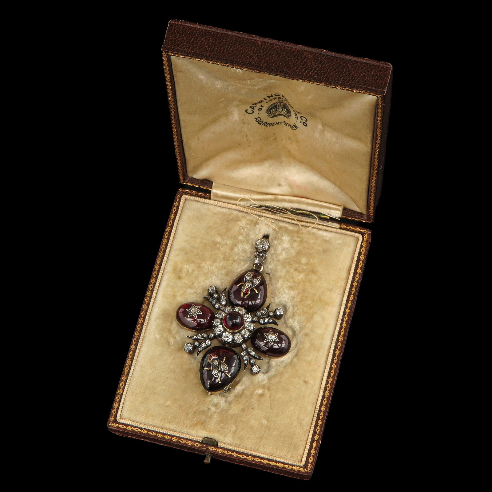 A Rare Victorian Garnet and Diamond Pendant (1 of 8)