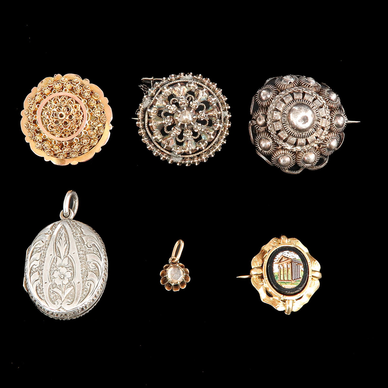 A Diverse Collection of Jewelry: From a diverse collection of jewelry, including 14-karat gold and diamonds.