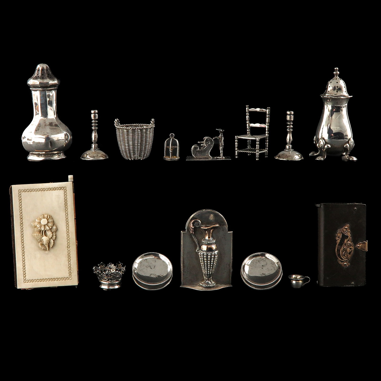 A Group of Various Small Objects: Consisting of various small objects, including silver