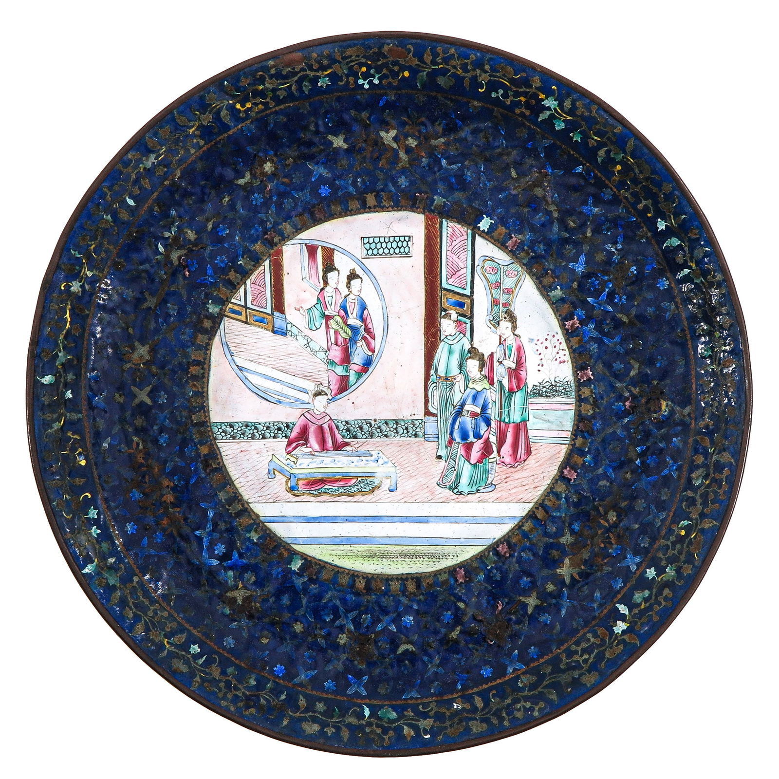 A Famille Rose Enamel Dish (1 of 2)
