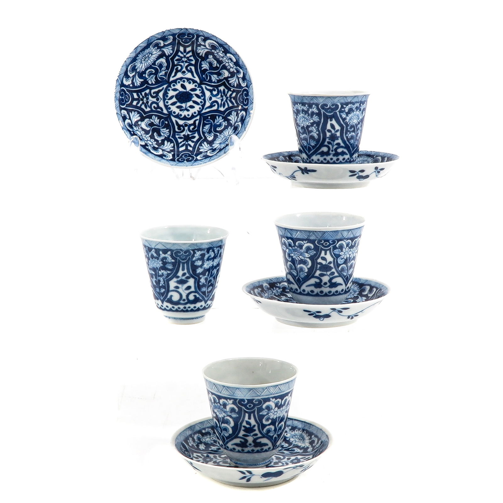 A Set of 4 Cups and Saucers (1 of 8)