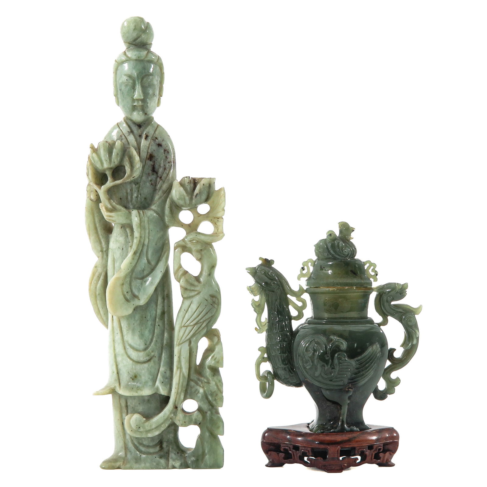 A Lot of 2 Carved Sculptures (1 of 6)